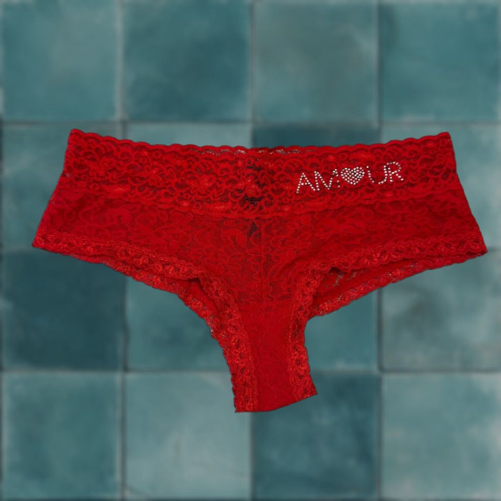 Victoria's Secret Victoria's Secret Panties Underwear Thong Medium Red Lace Cheeky Sexy Lacie M Red Lace Cheeky Womens Size 32" / US 10 / IT 46 - 1 Thumbnail