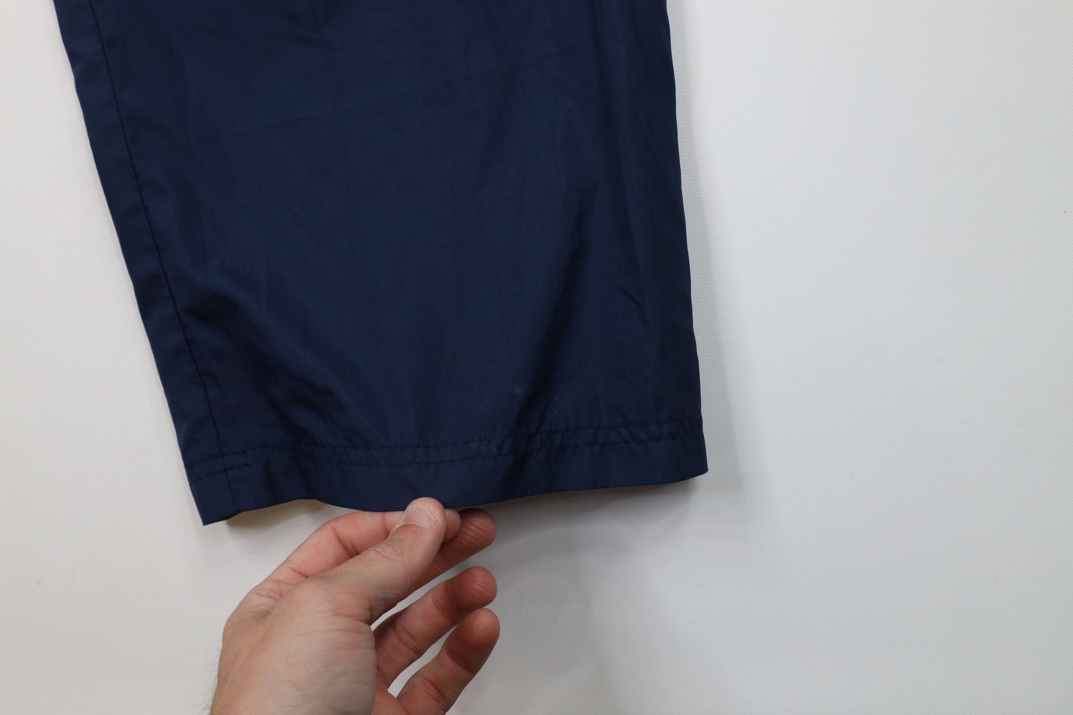 Adidas × Vintage Vintage Adidas Striped Wide Leg Windbreaker Pants Navy Blue Size US 38 / EU 54 - 5 Thumbnail