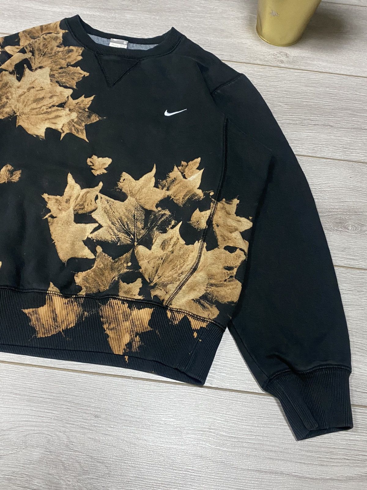 Nike Nike 🍁 vintage leaves sweatshirt custom Size US S / EU 44-46 / 1 - 9 Thumbnail