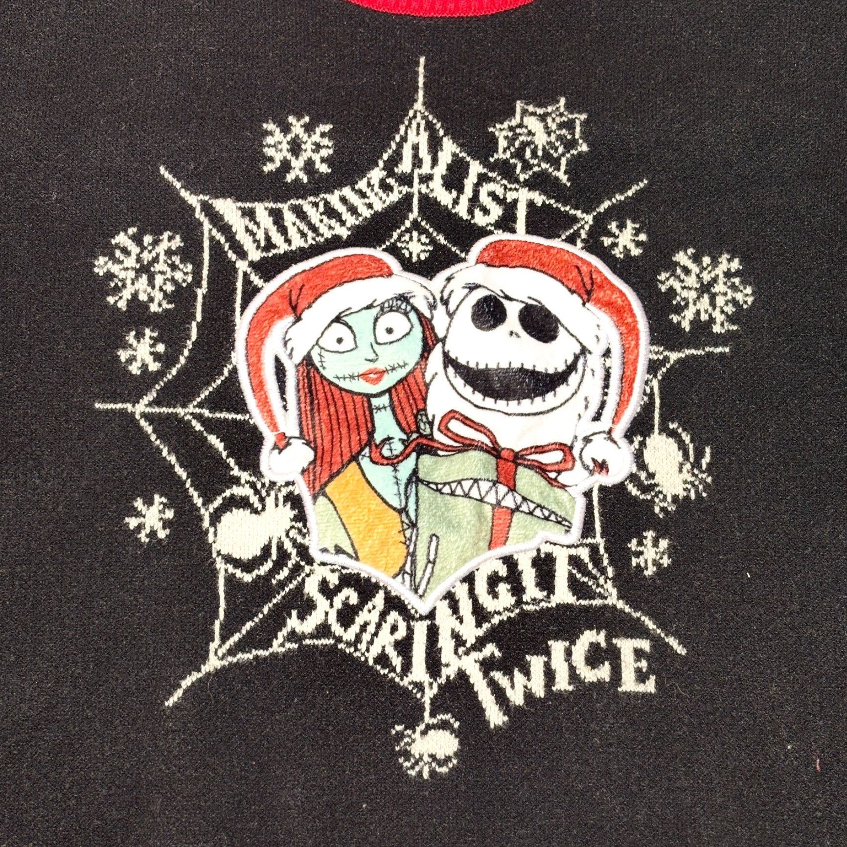 Disney Disney Nightmare Before Christmas Sweater Womens Small Black Jack & Sally Issac Size S / US 4 / IT 40 - 6 Thumbnail