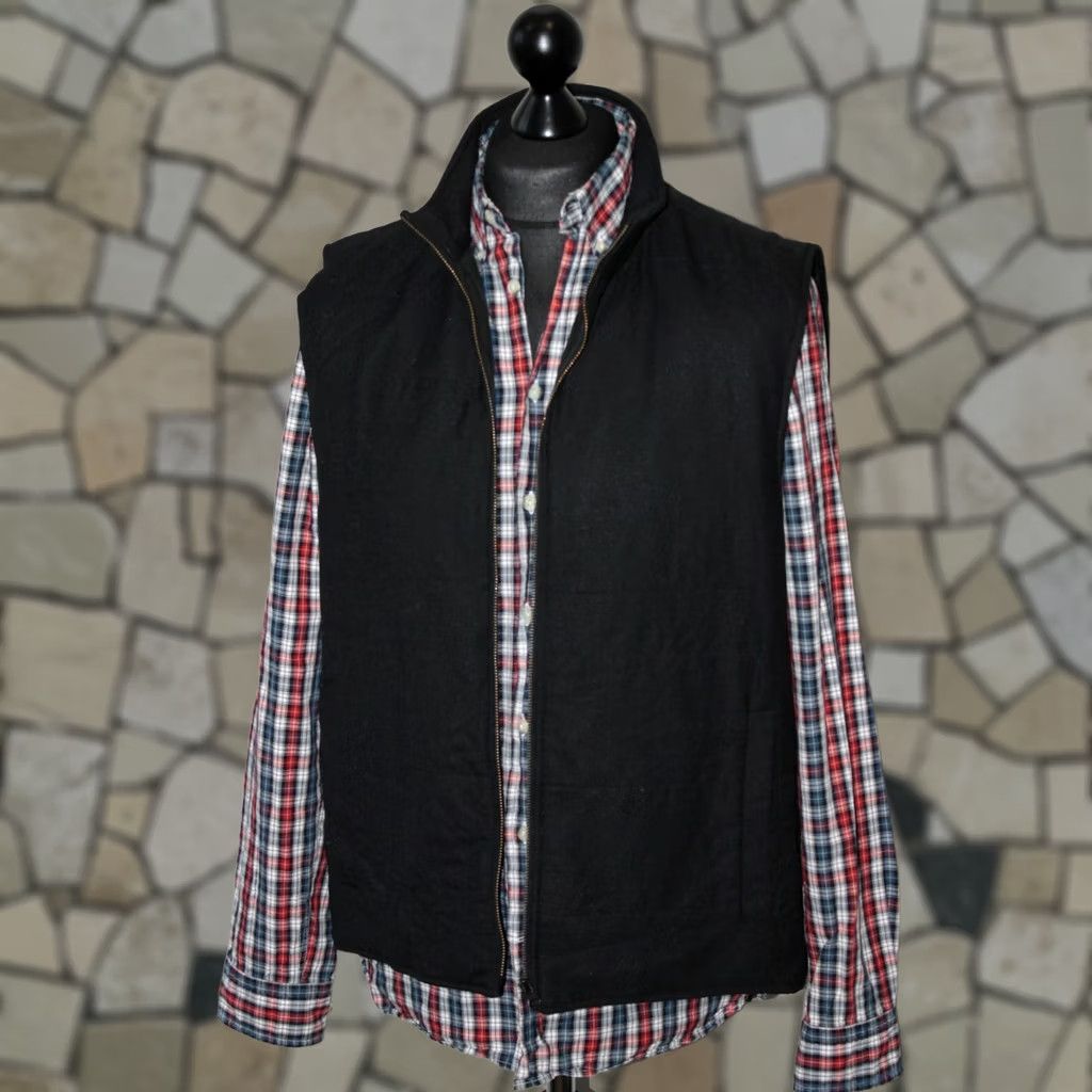 Gant GANT Mens Black Full Zip Wool Blend Vest Waistcoat Size L Size US L / EU 52-54 / 3 - 1 Thumbnail