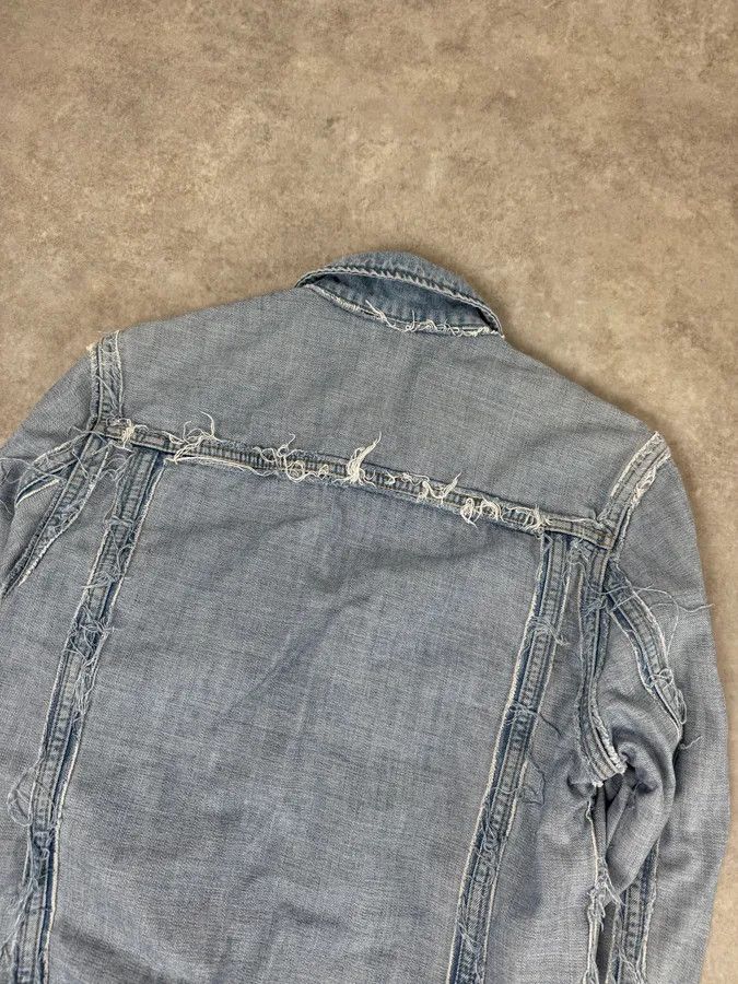 Maison Margiela Maison Margiela H&M Blue Distressed Re-Edition Denim Jacket Size US M / EU 48-50 / 2 - 6 Thumbnail
