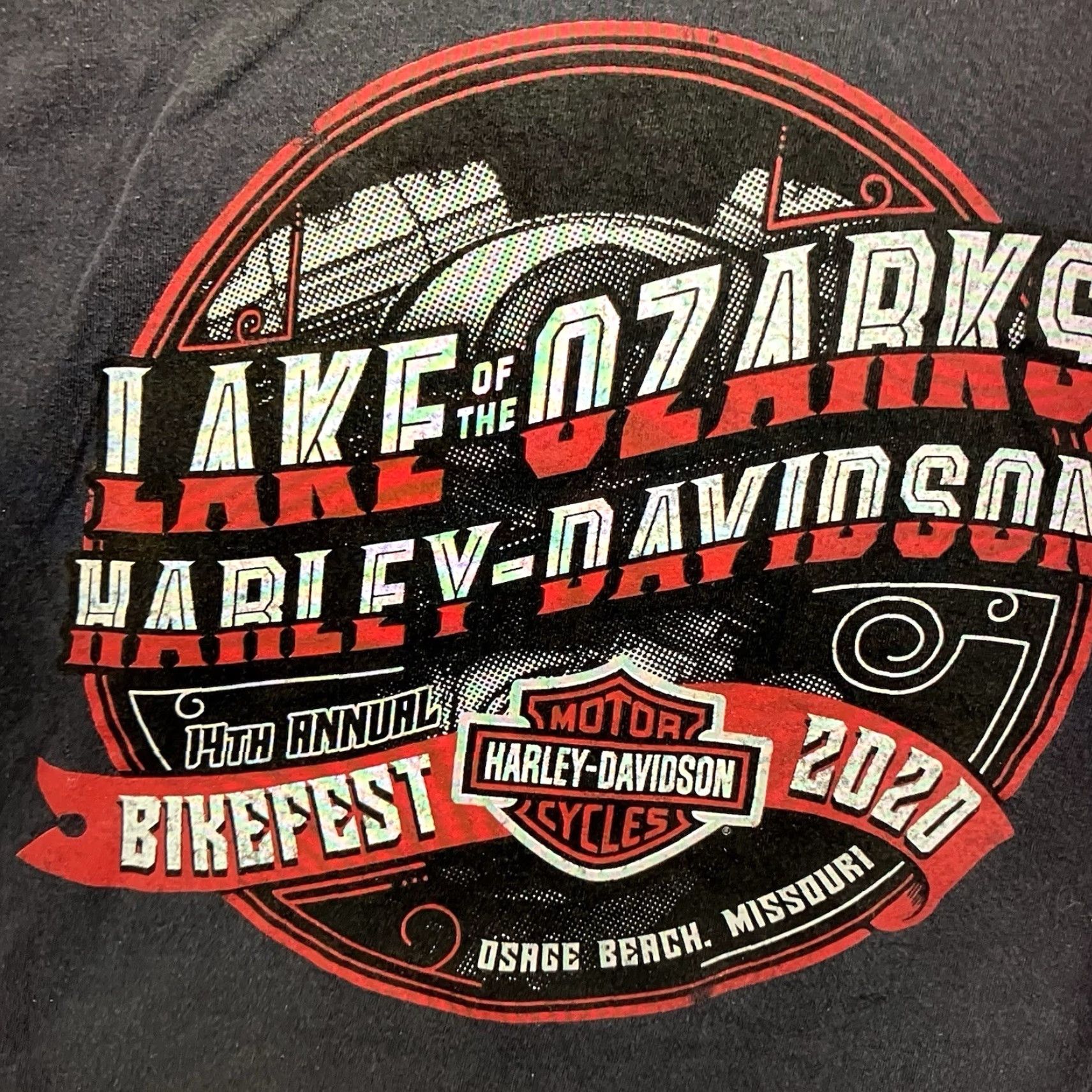 Harley Davidson Harley-Davidson Men’s XL T-Shirt Gray Biker Beach USA 2020 Bikefest Size US XL / EU 56 / 4 - 3 Thumbnail