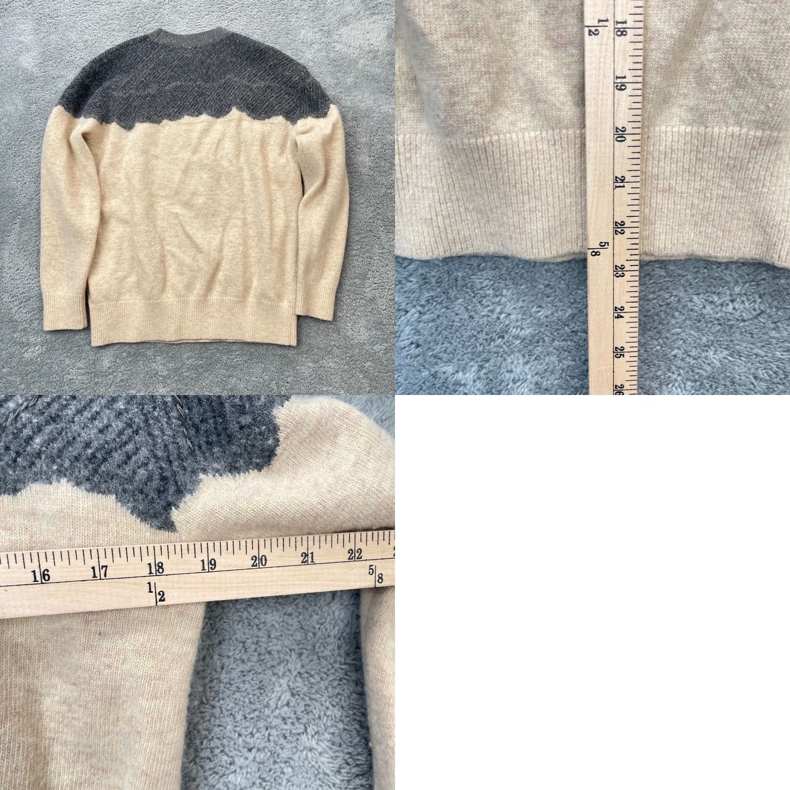 Vintage Dazzle Casper Sweater Mens XS White Beige Wool Acrylic Crew Neck Long Sleeve Pullover Logo Comics Size US XS / EU 42 / 0 - 8 Thumbnail