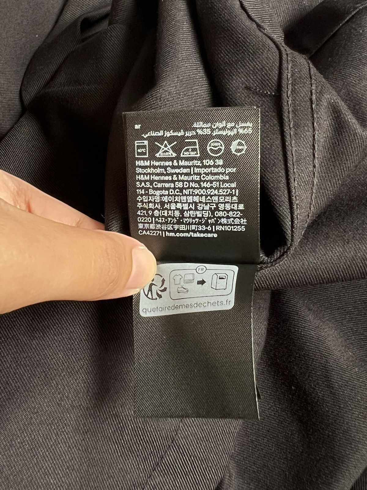 H&M H&M Black Pocket Boxy Oversize Black Outer Shirt Size US M / EU 48-50 / 2 - 15 Thumbnail