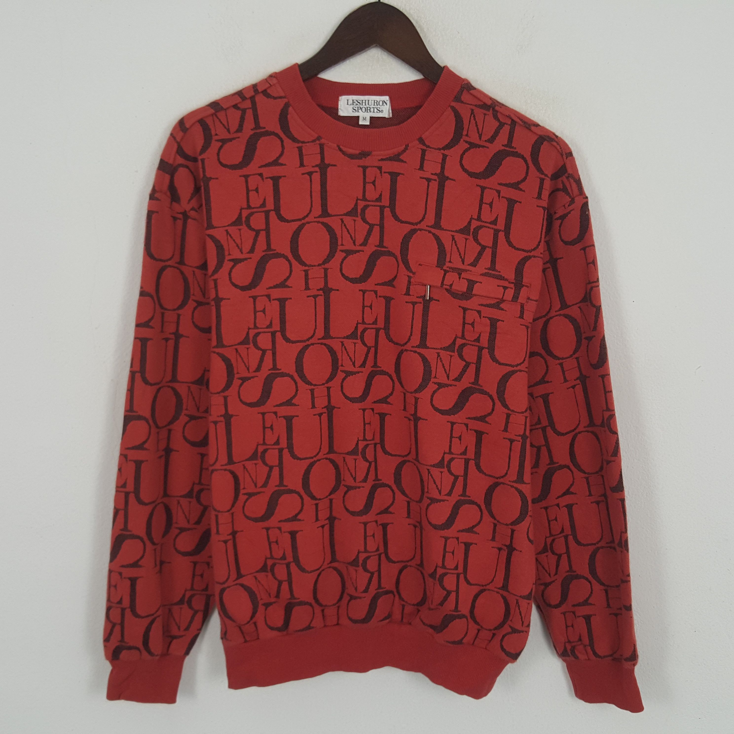 Vintage Vintage Leshuron Sports Full Printed Sweatshirt Size US M / EU 48-50 / 2 - 1 Thumbnail