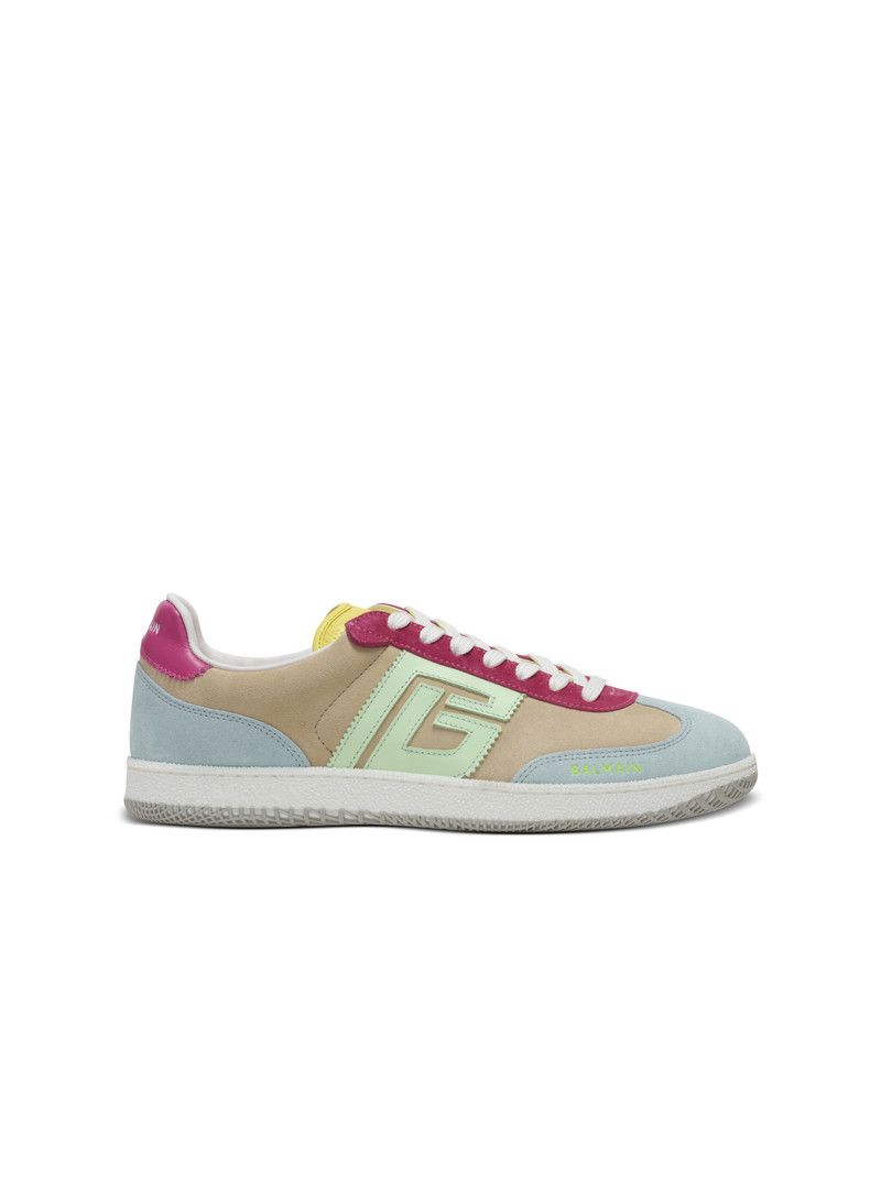 Balmain o1s1wg111225 Leather Swan Sneakers in Multicolor Size US 8 / IT 38 - 1 Thumbnail