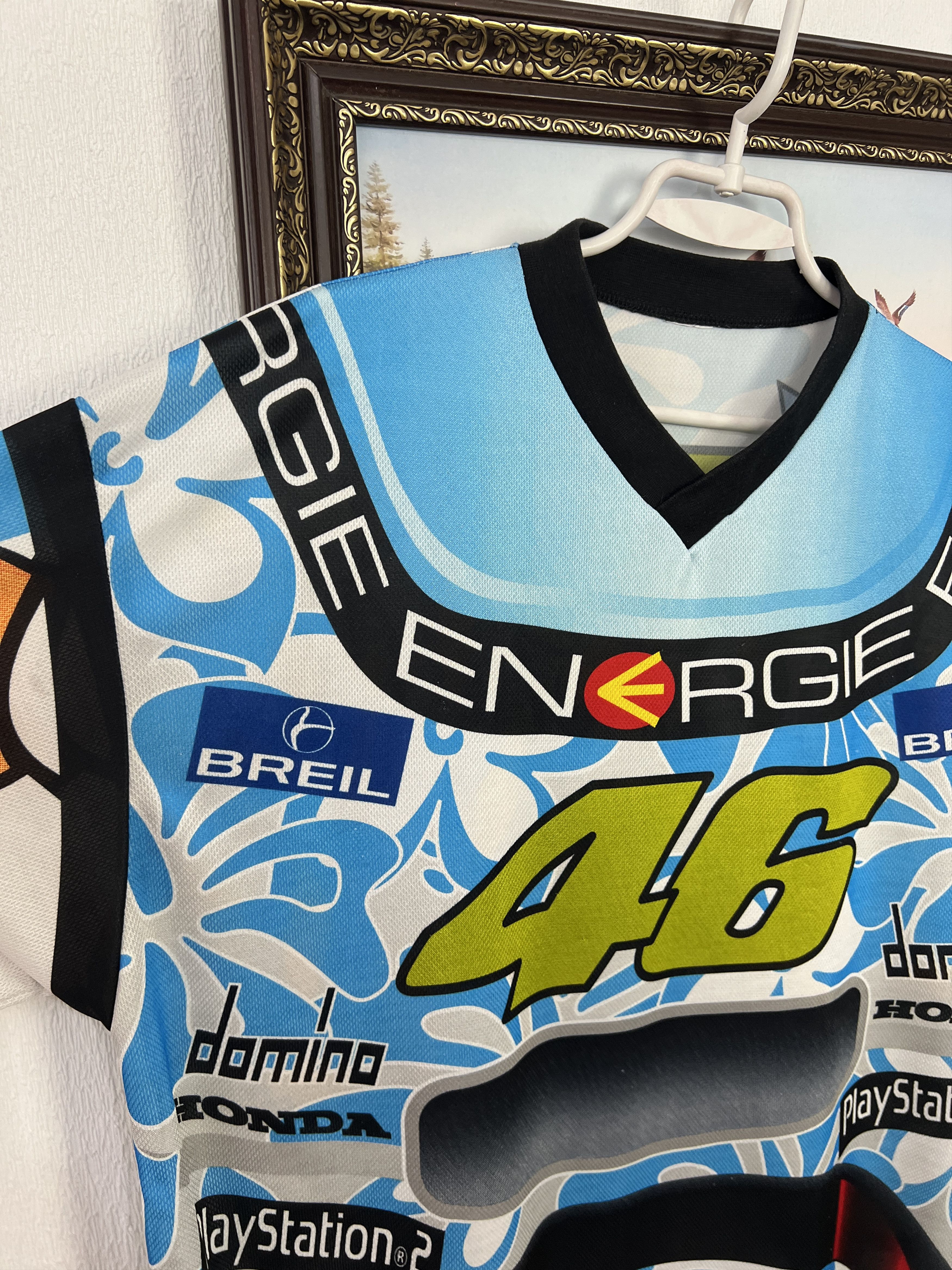 Vintage Rossi The Doctor Racing Motocross Bike #46 Jersey Shirt Size US XL / EU 56 / 4 - 3 Thumbnail