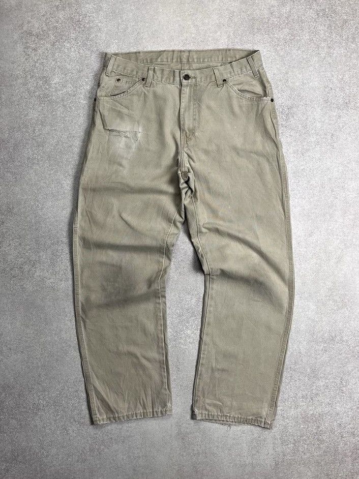 Dickies × Vintage Vintage Dickies Cargo Workwear Baggy Pants 34x32 Size US 34 / EU 50 - 2 Thumbnail