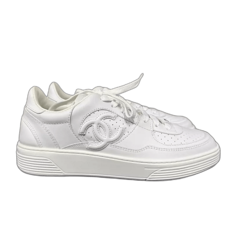 Chanel Chanel White Air Force One Sneakers -2505 Size US 6.5 / EU 39-40 - 1 Thumbnail