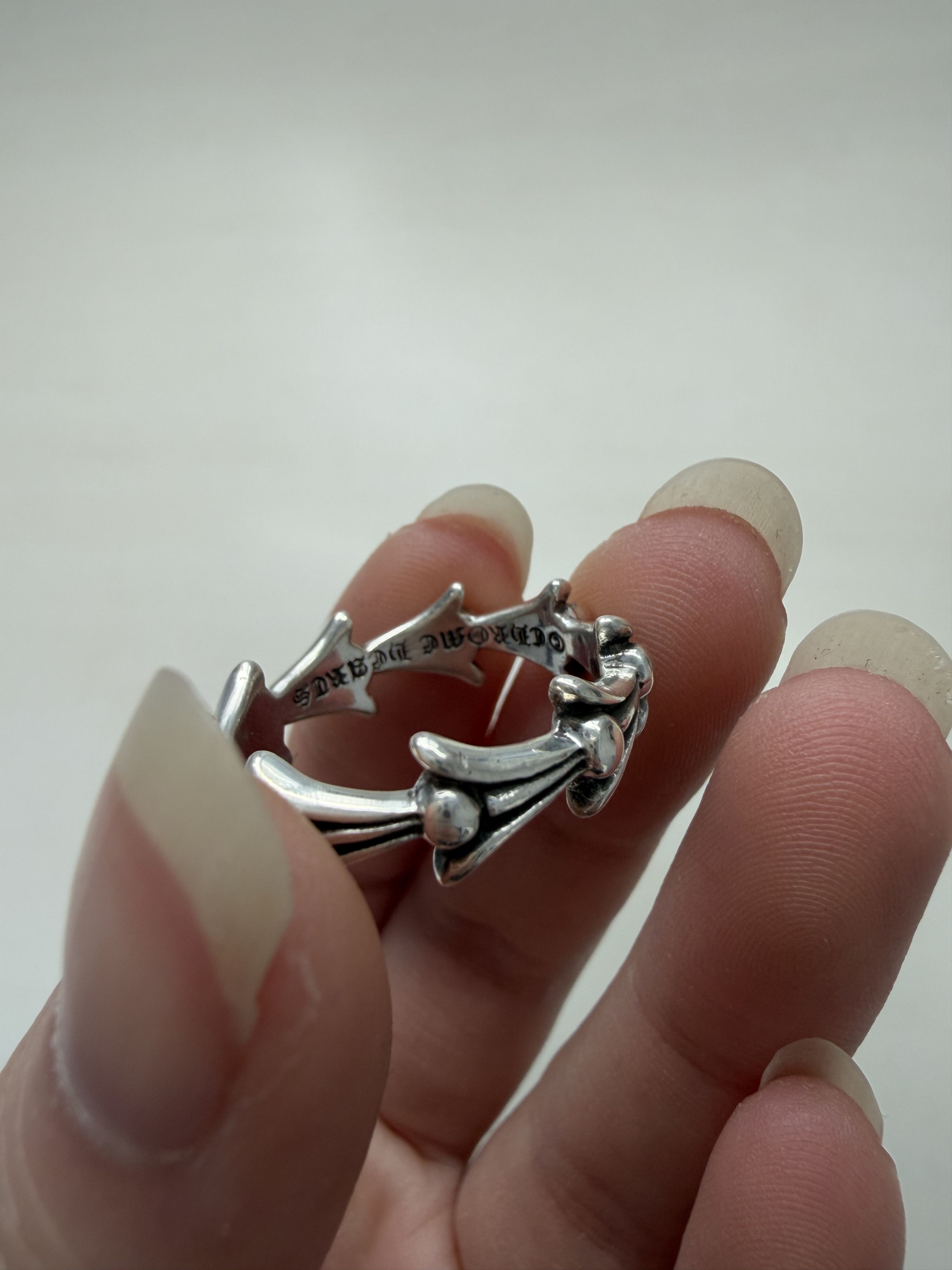 Chrome Hearts Chrome Hearts Silver Fish Bone Ring Size ONE SIZE - 7 Thumbnail