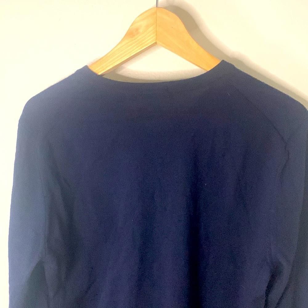 Hugo Boss VNeck Merino Sweater- Hugo Boss - Navy Blue - Medium Size US M / EU 48-50 / 2 - 6 Thumbnail