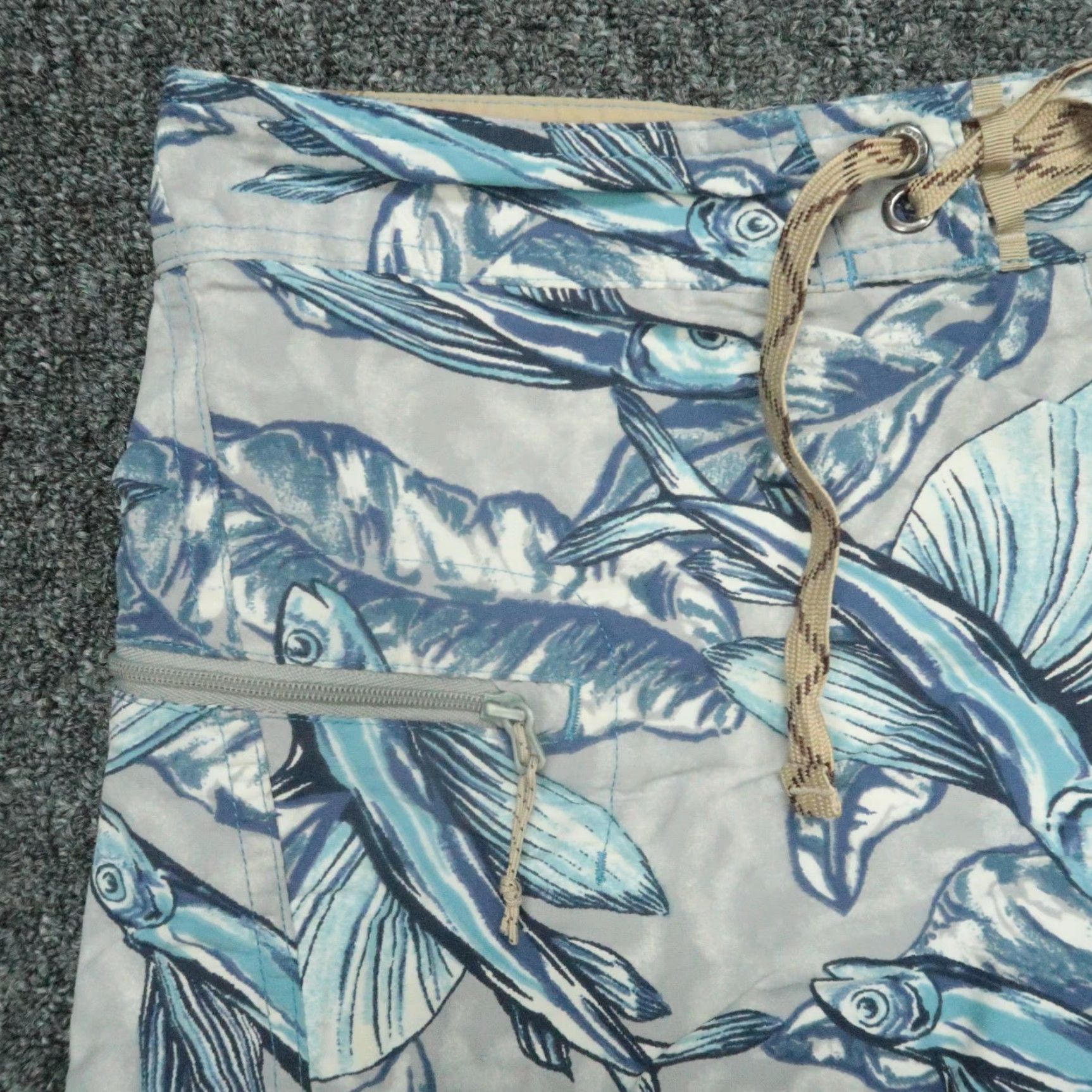 Patagonia Patagonia Board Shorts Mens 30 Blue Printed Wavefarer Flying Fish Swim Size US 30 / EU 46 - 2 Thumbnail