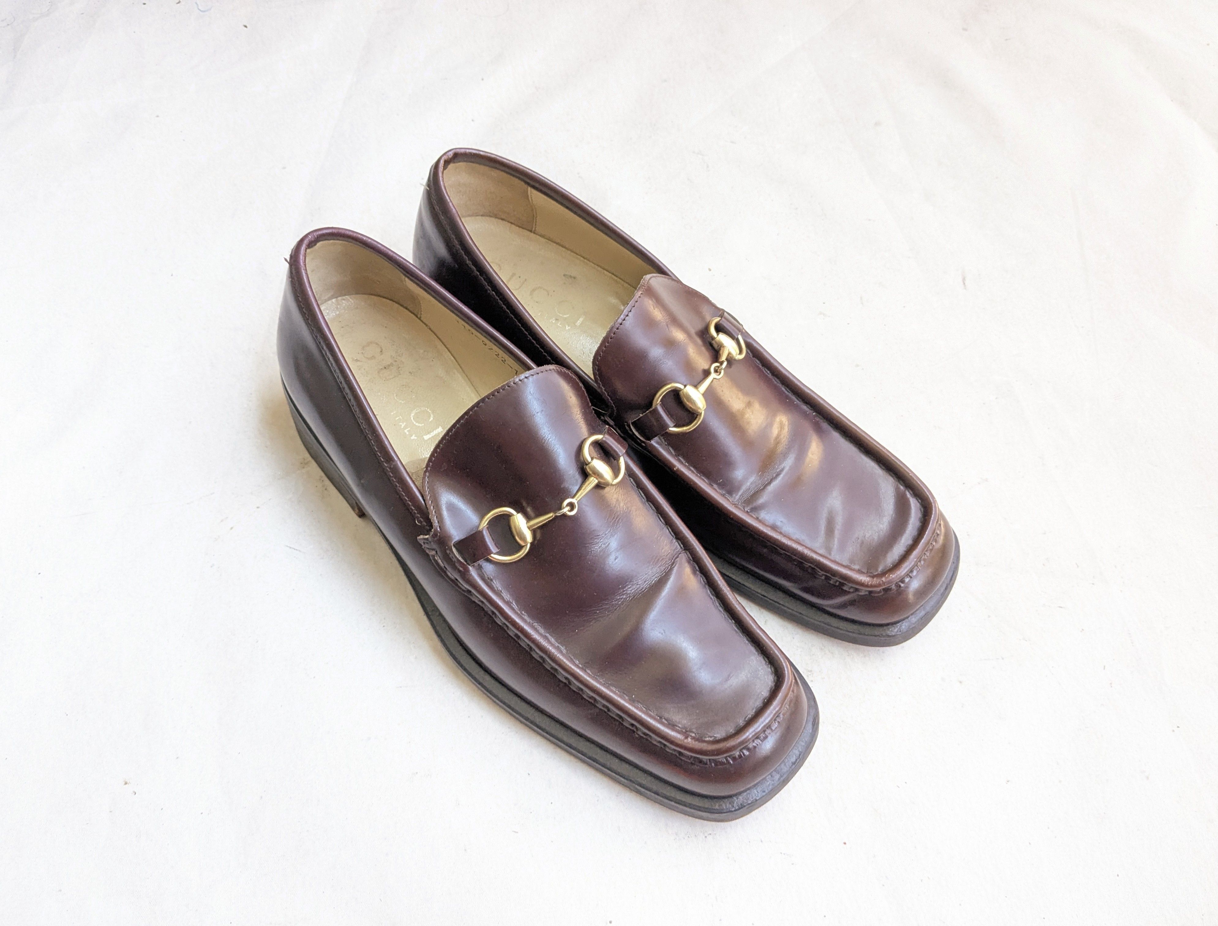Gucci Gucci Horsebit Loafers Burgundy 10 D Leather Italy Slip On Size US 10 / EU 43 - 1 Thumbnail