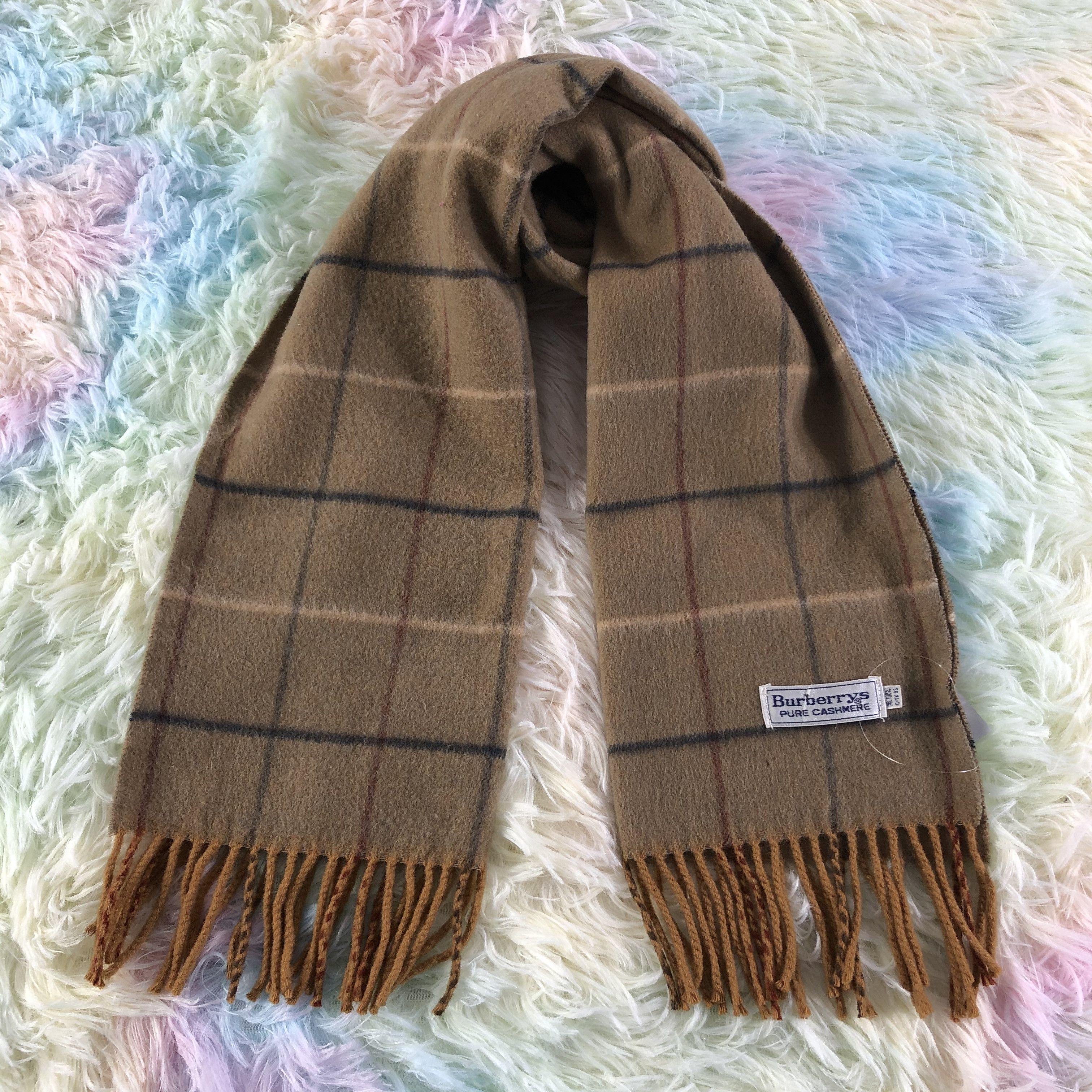 Burberry × Vintage Burberry Scarf / Muffler / Neckwear - KM213 Size ONE SIZE - 1 Thumbnail