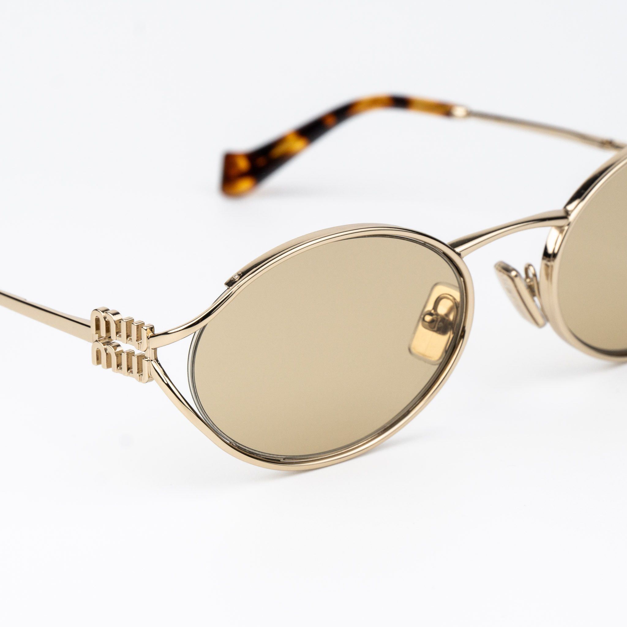 Miu Miu Miu Miu Women Sunglasses LOGO MU52YS ZVN10R NEW AUTHENTIC Size ONE SIZE - 5 Thumbnail