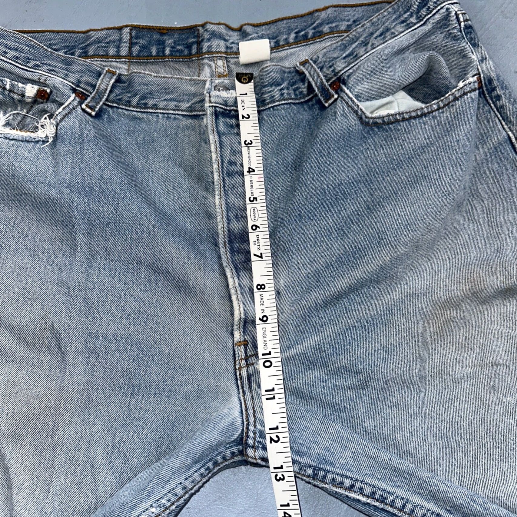 Levi's Levis 501 Vintage 90s Mexico Straight Leg Jeans 40x32 Light Wash Y2K Act 38x30 Size US 40 / EU 56 - 6 Thumbnail