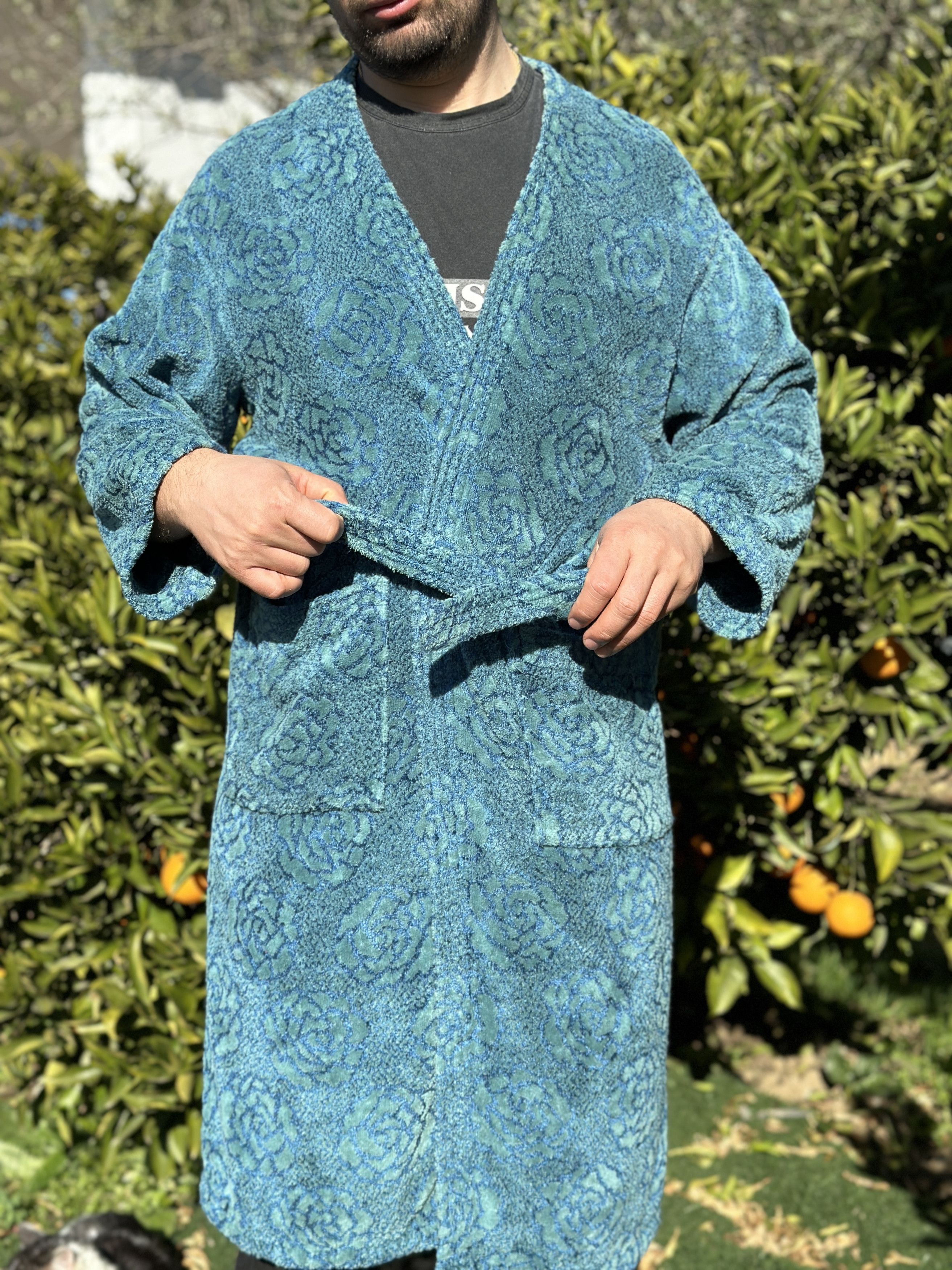 Missoni Bathrobe Missoni 3DKnit Floral Retro Light Robe Size L Size US L / EU 52-54 / 3 - 11 Thumbnail