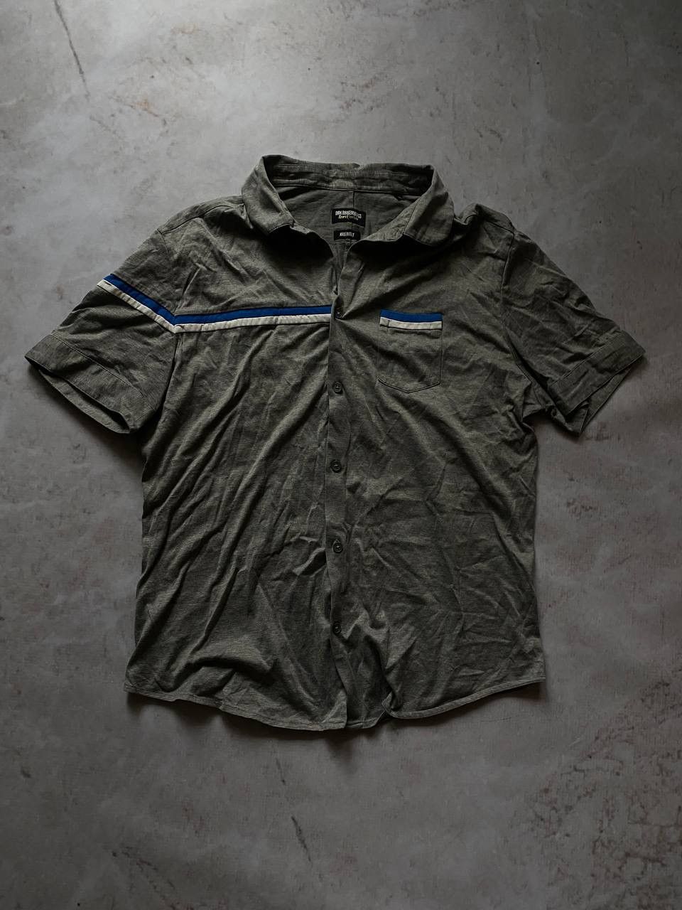 Dirk Bikkembergs × Vintage Vintage Dirk Bikkembergs Cropped Short Sleeve Shirt Buttons Size US L / EU 52-54 / 3 - 1 Thumbnail