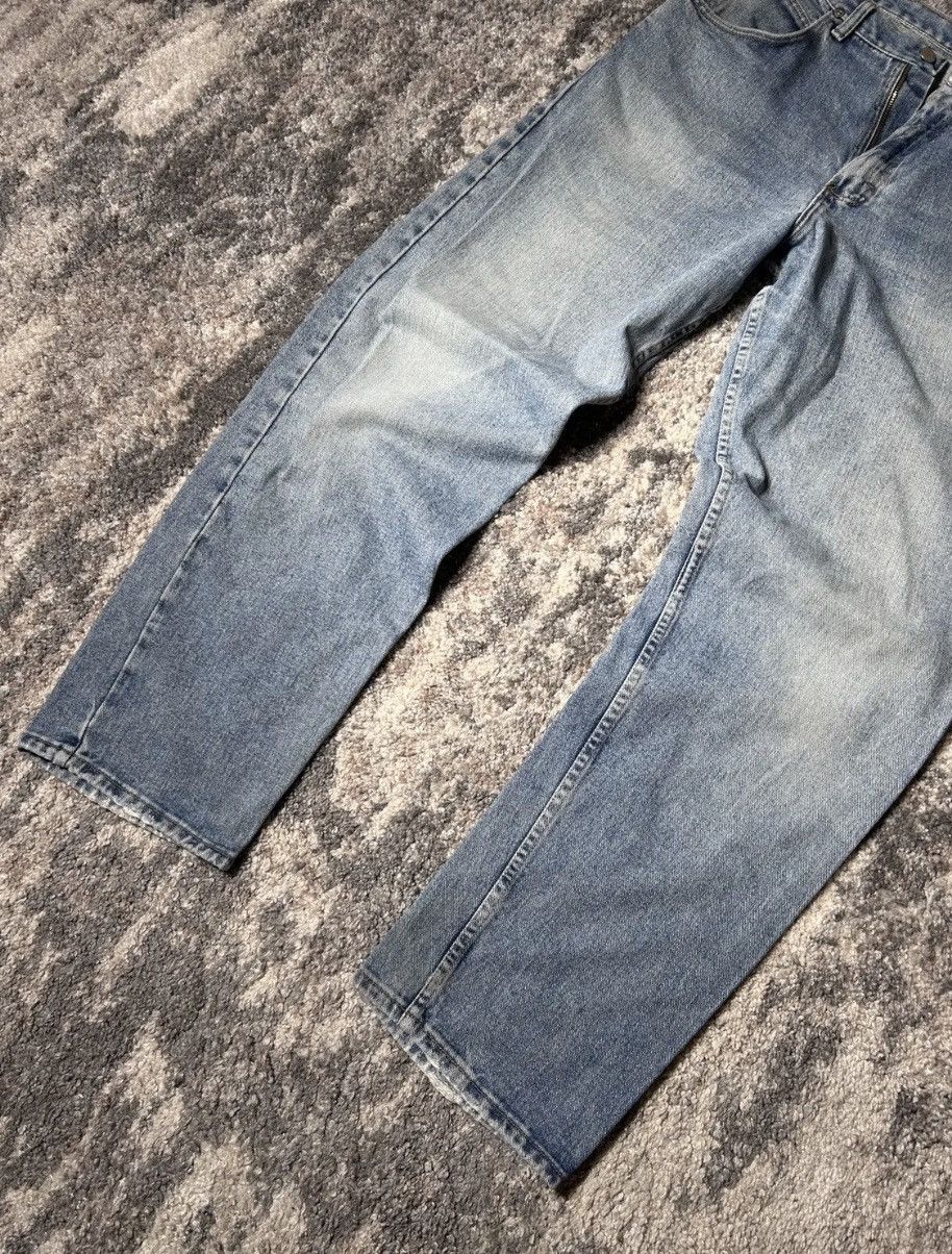 Vintage × Wrangler Crazy Vintage 90s Wrangler Jeans Baggy Wide Leg Smoke Black Size US 34 / EU 50 - 6 Thumbnail