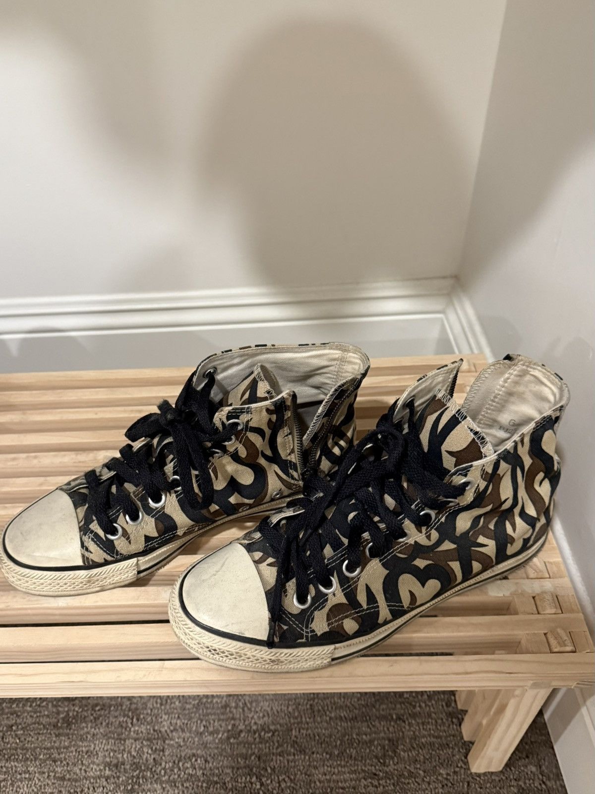 Number (N)ine FW04 Heart Tribal Camo Chucks Size US 7 / EU 40 - 6 Thumbnail