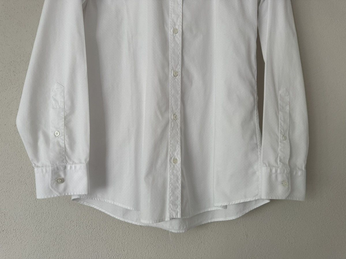 Gucci White Diamond-Pattern Textured Cotton Shirt Size US M / EU 48-50 / 2 - 8 Thumbnail