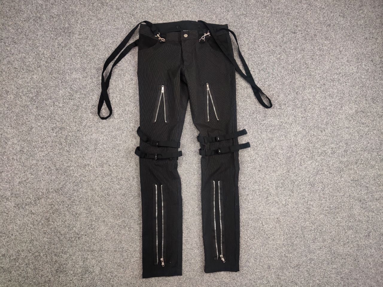Japanese Brand Rare Mercy Y2K Bondage Zip Pants Cyber Punk Rave Techno Size 32" / US 10 / IT 46 - 7 Thumbnail