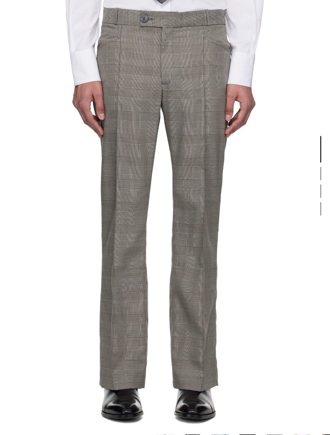Ernest W. Baker Ernest W. Baker Gray Flare Trousers ssense Exclusive Size US 32 / EU 48 - 9 Thumbnail