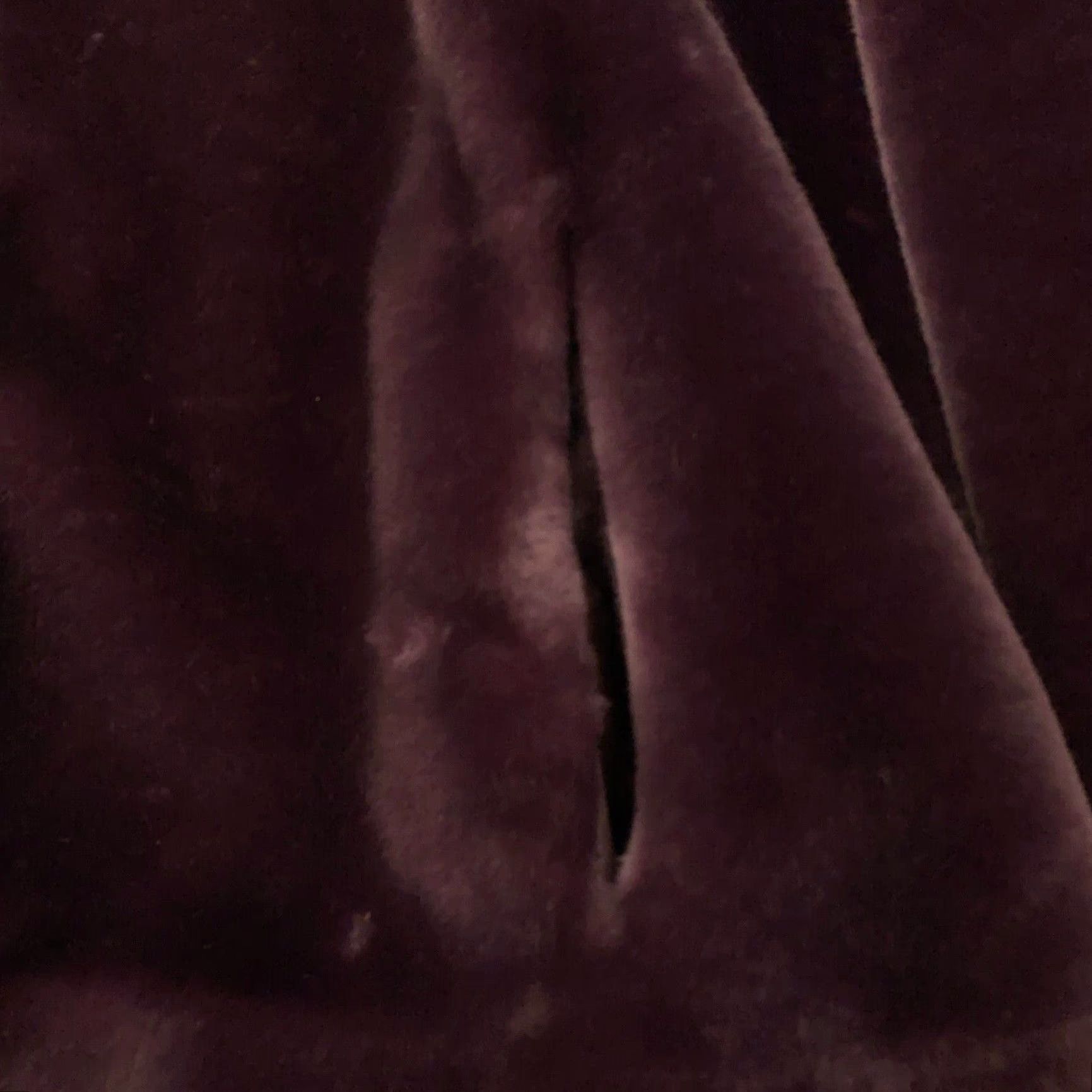 Jordache VINTAGE Jordache Jacket Women Faux Fur Coat Purple Mid-Length 10 US Made 80s Retro Size L / US 10 / IT 46 - 2 Thumbnail