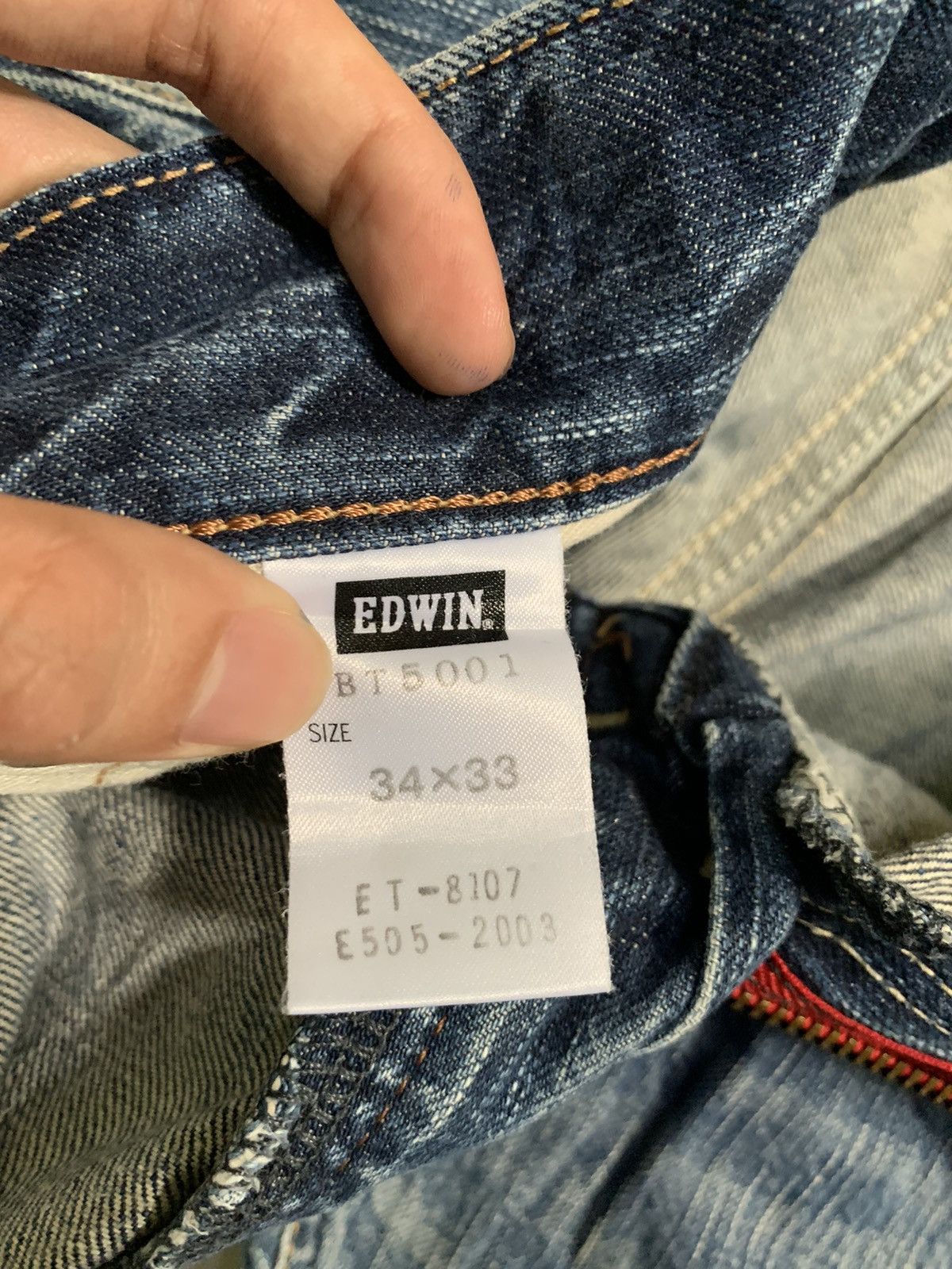 Edwin FLARE JAPANESE EDWIN BLUE TRIP CLAWMARK RUSTY PUNK DENIM Size US 35 - 17 Thumbnail