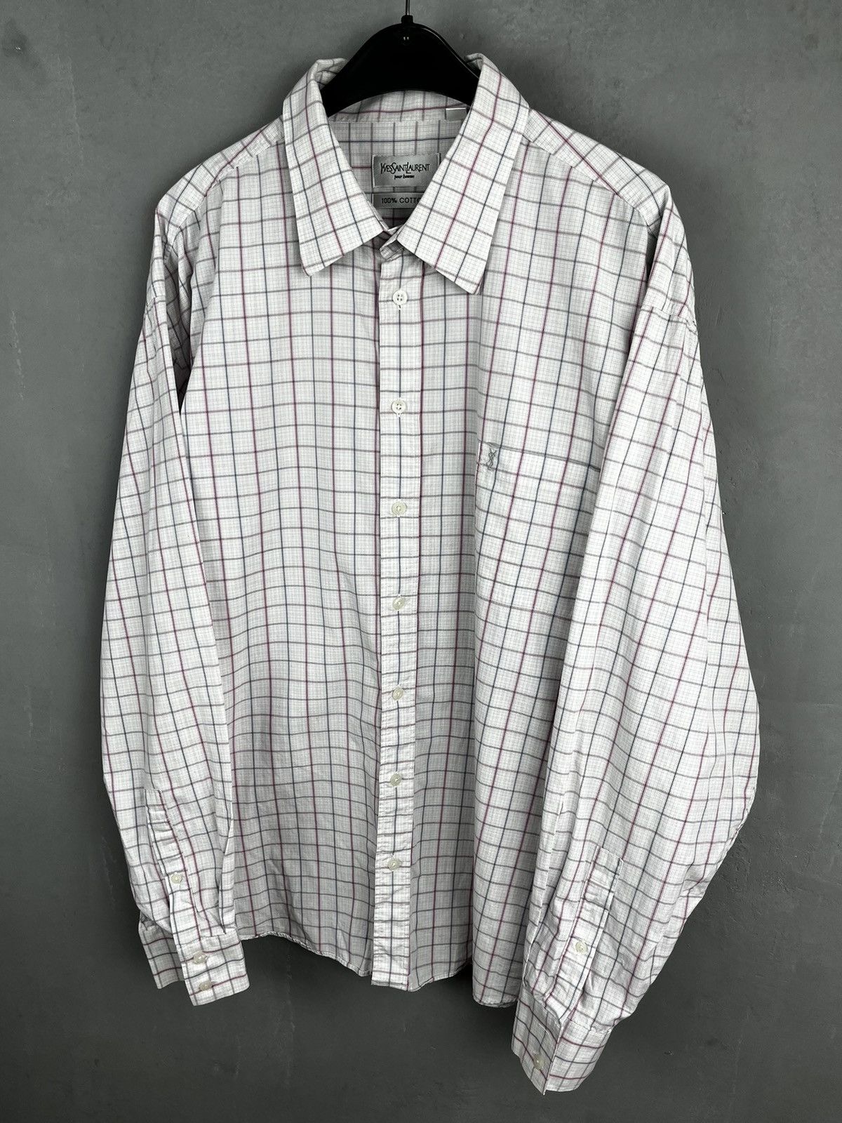 Vintage × Yves Saint Laurent YVES SAINT LAURENT shirt vintage Size US XXL / EU 58 / 5 - 3 Thumbnail