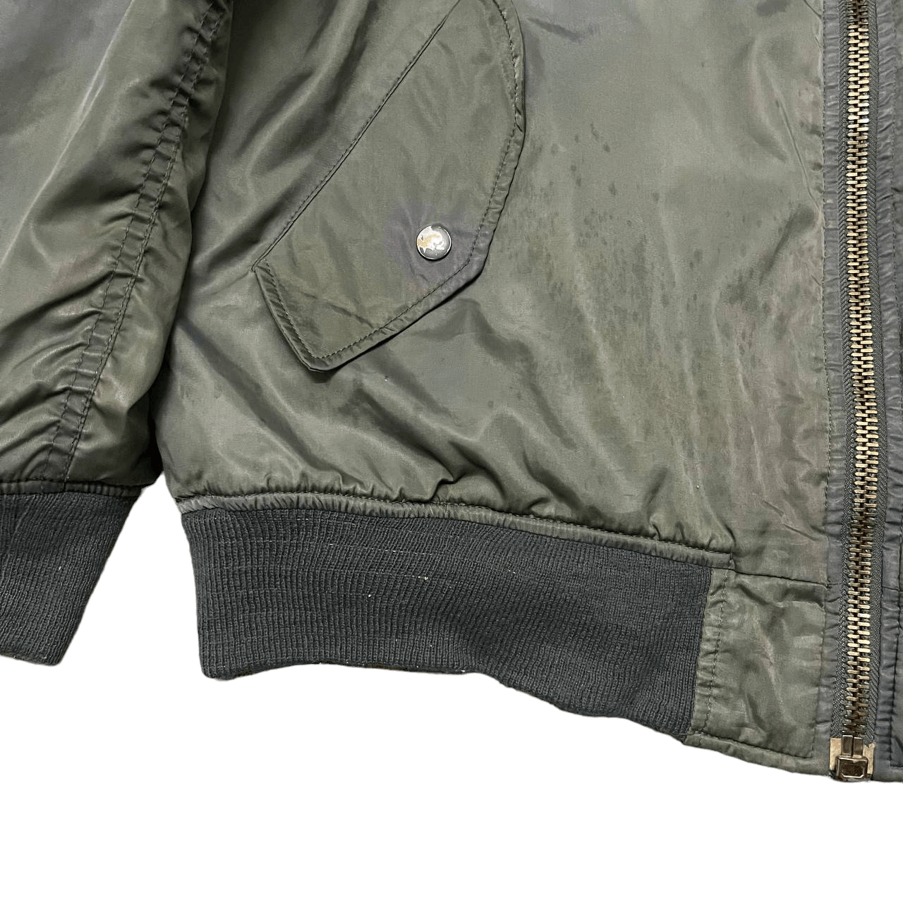 Japanese Brand Vintage Ma1 Bayleaf Military Bomber Flying Jacket Size US L / EU 52-54 / 3 - 6 Thumbnail