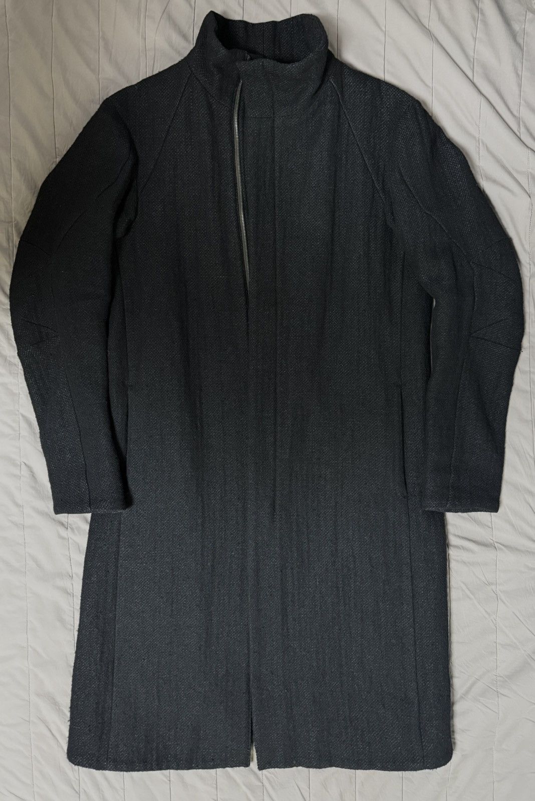 Devoa Wool Cotton Linen High Neck Coat | Grailed