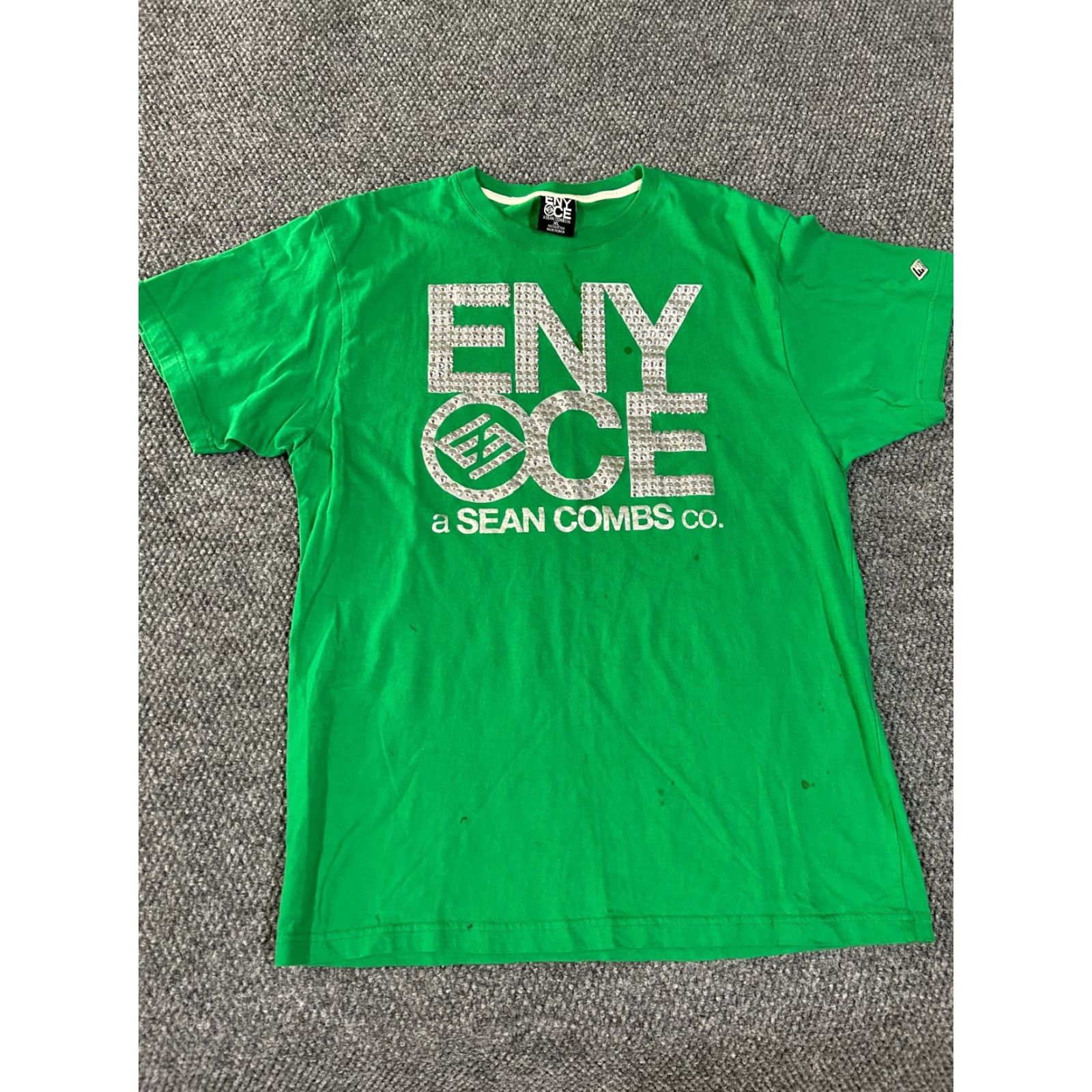 Enyce ENYCE T-Shirt Mens XL Green Hip Hop Logo Short Sleeve Crew Neck Vintage No Size US XL / EU 56 / 4 - 2 Thumbnail