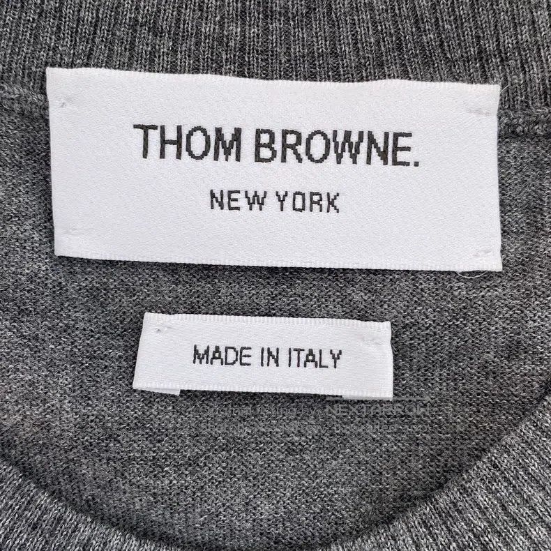 Thom Browne Thom Browne Grey Crewneck Knit Sweater Size US M / EU 48-50 / 2 - 7 Thumbnail