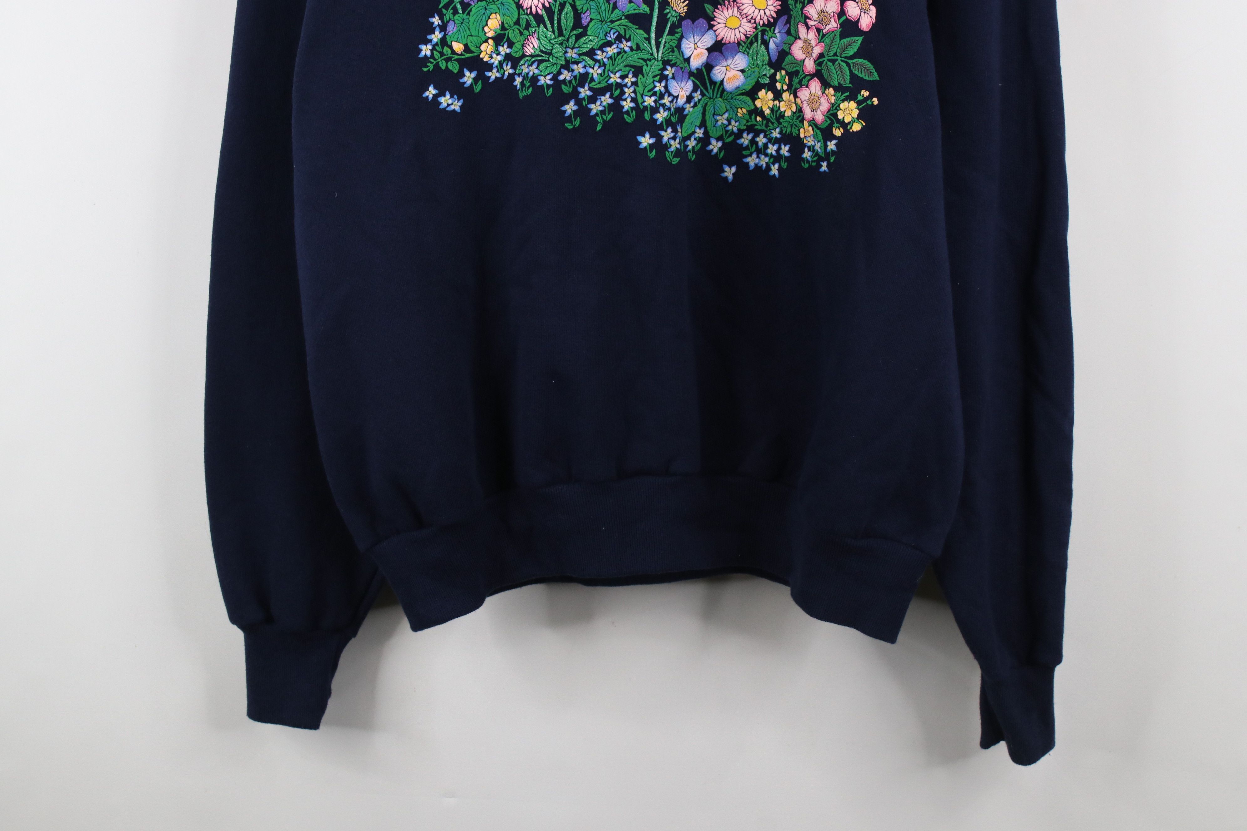 Vintage Vintage 90s Streetwear Bumblebee Flower Sweatshirt USA Size XL / US 12-14 / IT 48-50 - 3 Thumbnail