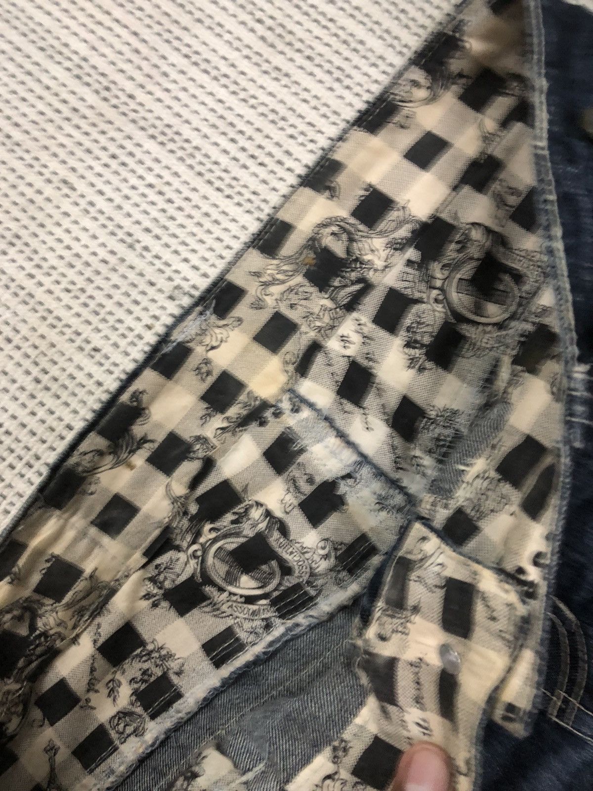 If Six Was Nine × Le Grande Bleu (L.G.B.) × Tornado Mart IfSixWasNine Style- Jesse Logan Rusty Wash Skeleton Skull Size US 33 - 5 Thumbnail