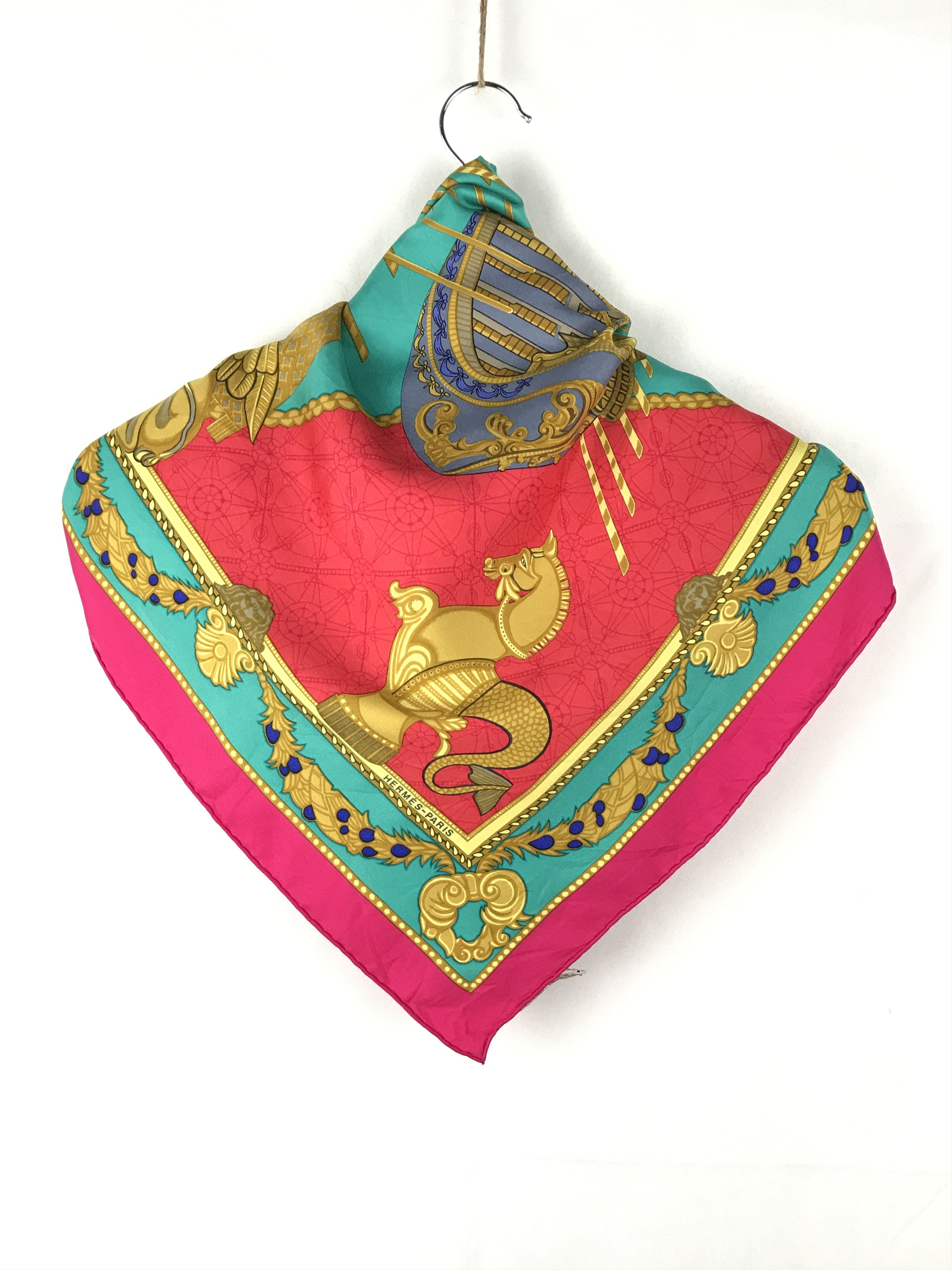 Hermes × Vintage Vintage Hermes Silk Scarf Size ONE SIZE - 3 Thumbnail