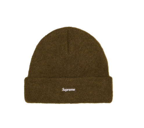 image of Hypebeast x Supreme Mohair Beanie Olive, Men's
