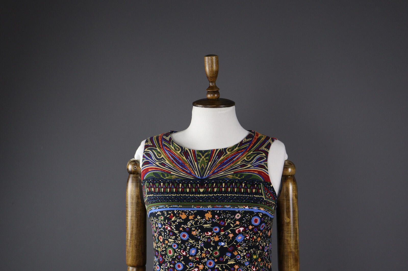 Desigual Desigual Colorful Floral Abstract Cocktail Sheath Dress 36 Size M / US 6-8 / IT 42-44 - 2 Thumbnail