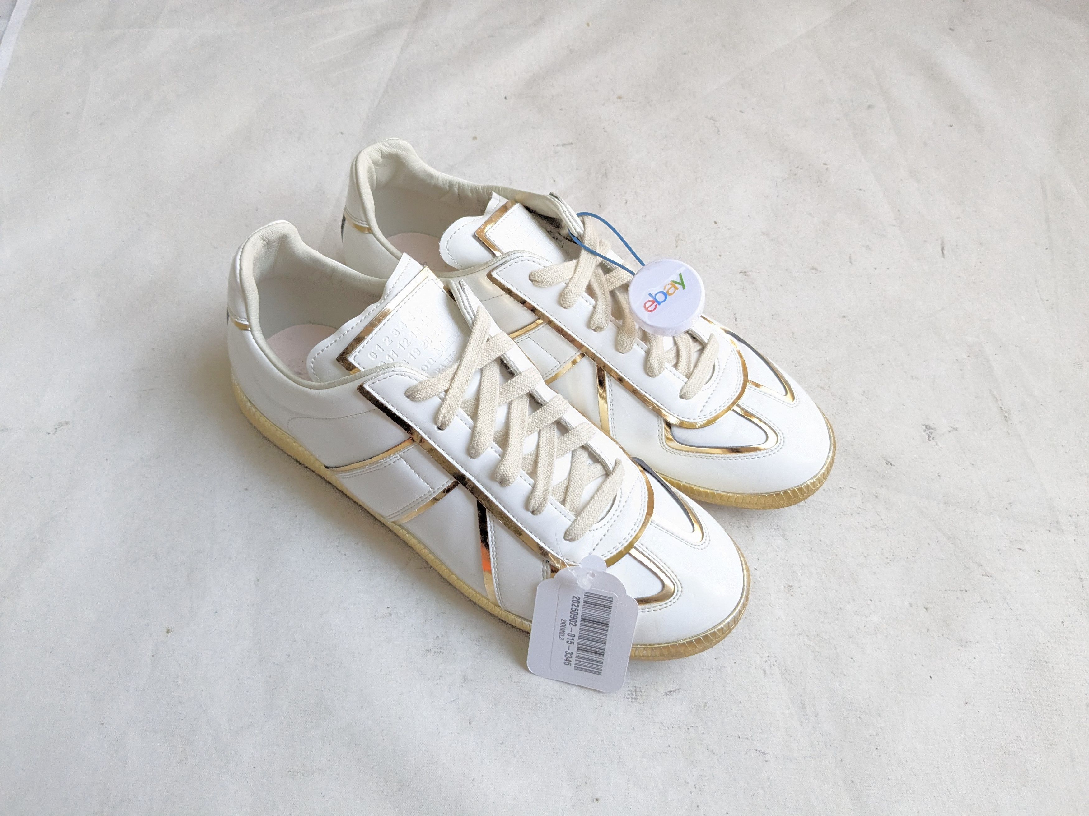 Maison Margiela Maison Margiela GAT Replica White Gold Patent Leather 8 41 Size US 8 / EU 41 - 2 Thumbnail