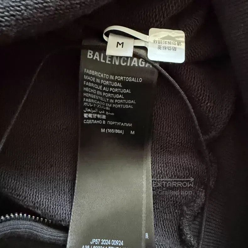 Balenciaga Balenciaga Black Earth Zipper Sweatshirt Size US M / EU 48-50 / 2 - 4 Thumbnail