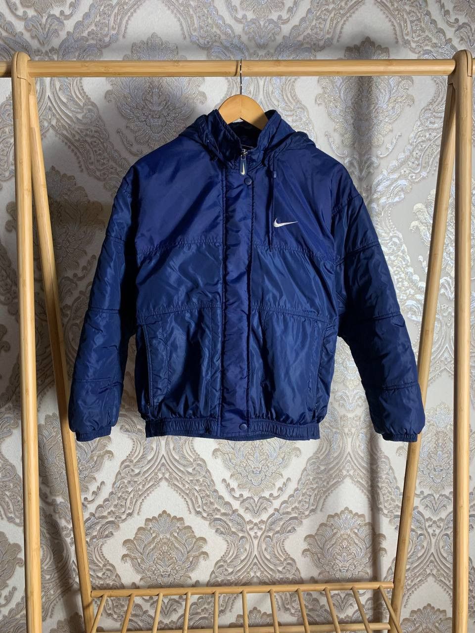 Nike × Vintage VERY RARE NIKE NYLON BOMBER JACKET BIG LOGO SWOOSH Y2K 90s Size US S / EU 44-46 / 1 - 10 Thumbnail