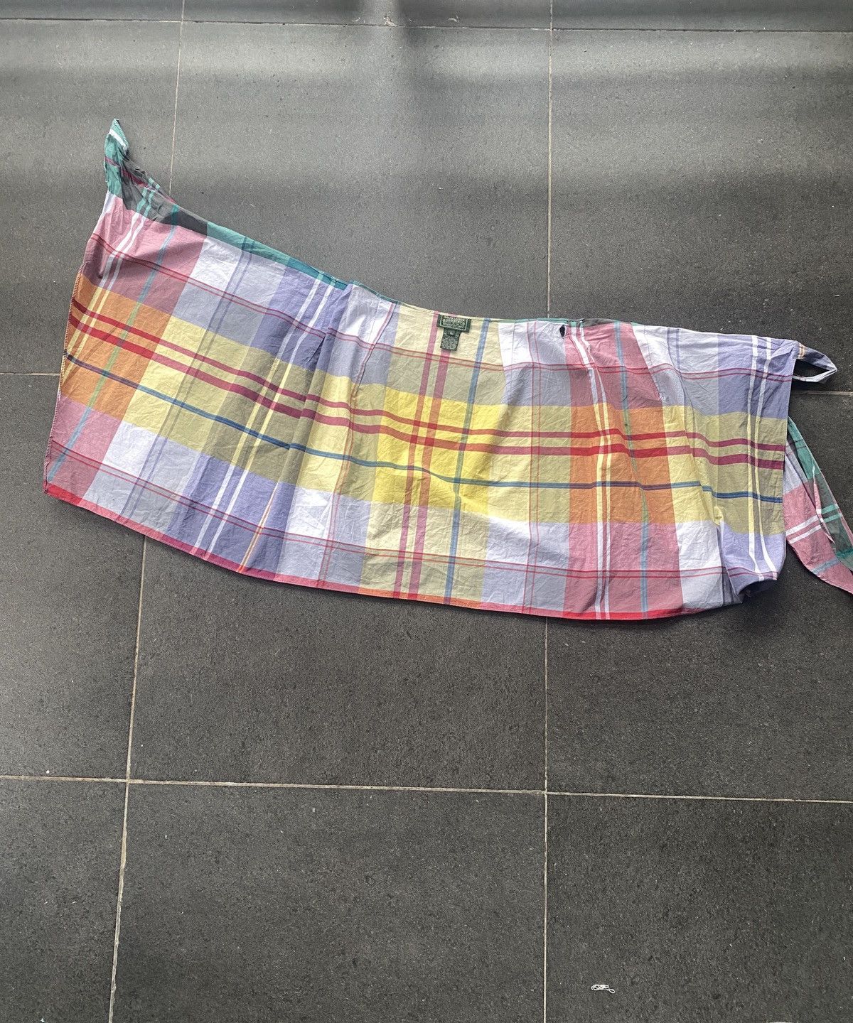 Polo Ralph Lauren Vintage 80s ILGWU Ralph Lauren Country Plaid Skirt Size 29" - 3 Thumbnail