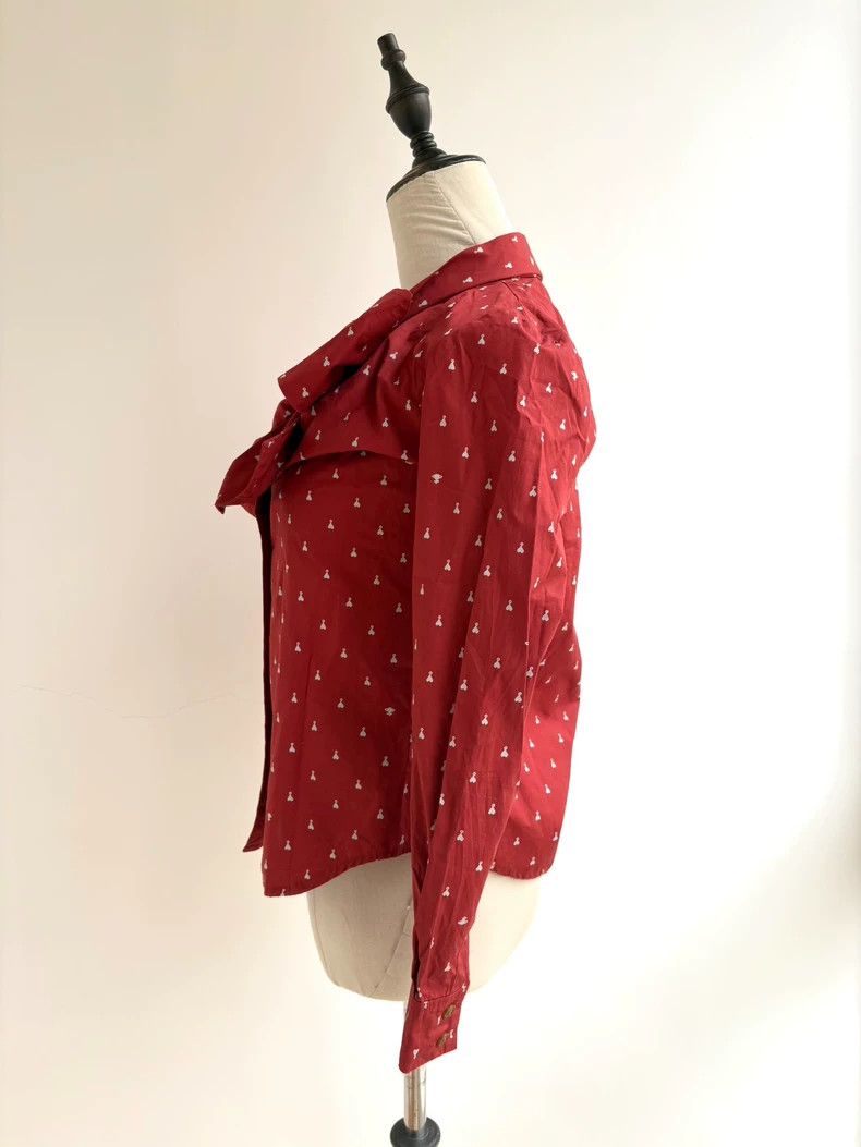 Vivienne Westwood Vivienne Westwood size1 A red shirt with a big bow of love Size M / US 6-8 / IT 42-44 - 4 Thumbnail