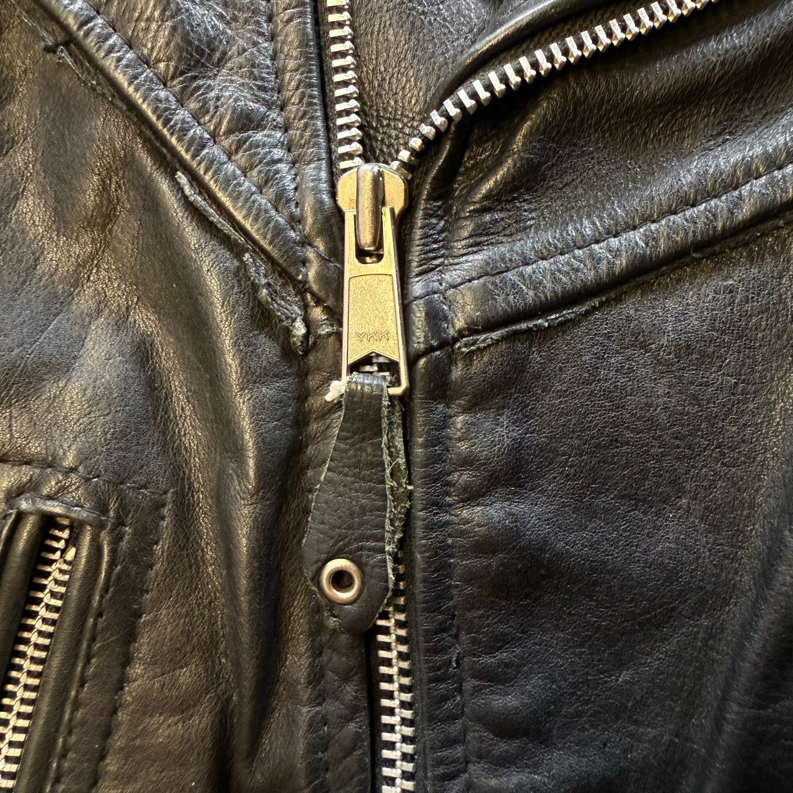 Other Vanguard Jacket Adult 44 Black Leather Motorcycle Size US XXS / EU 40 - 10 Thumbnail