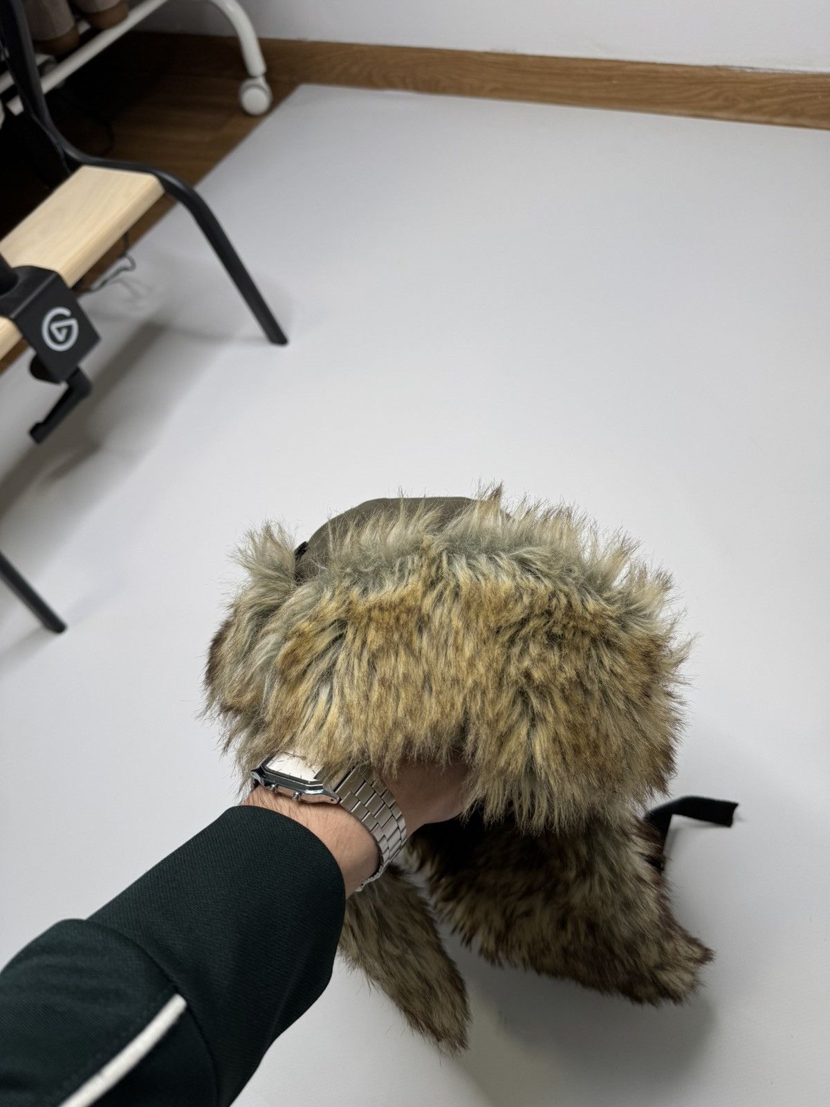 Vintage Vintage avant garde fur ushanka trapper hat l.g.b. sk8 skate Size ONE SIZE - 4 Thumbnail