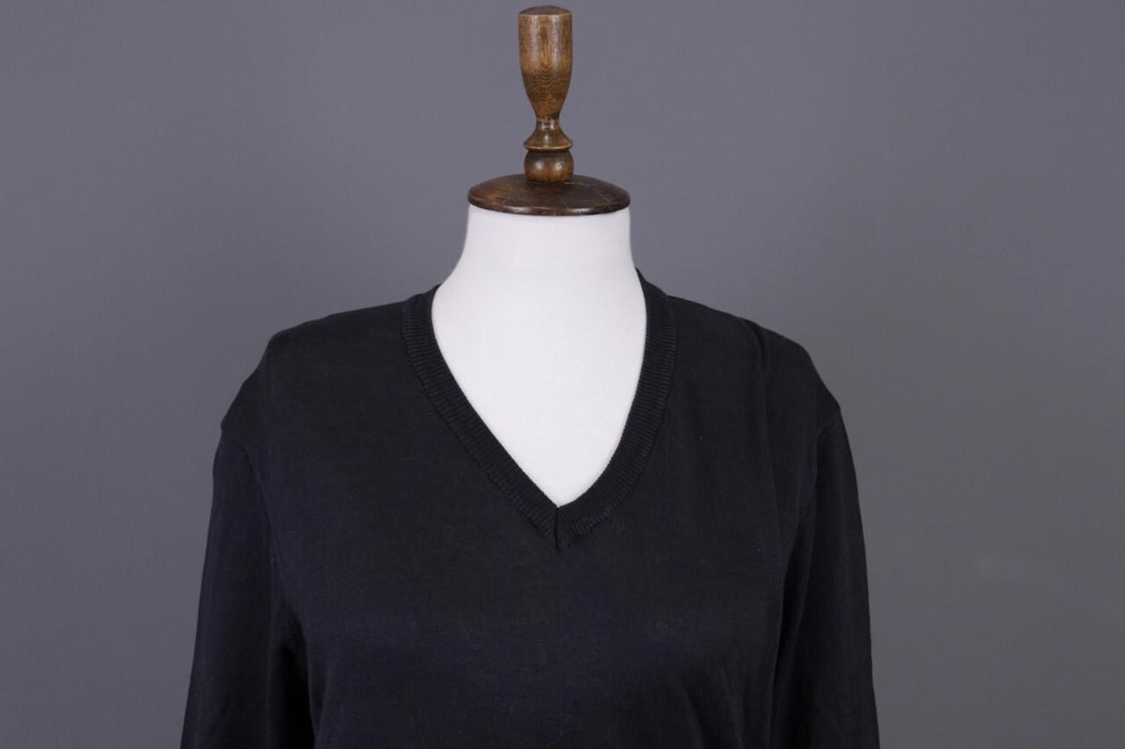 J.Crew J.Crew Black V-Neck Jumper Knit Sweater Size M Size M / US 6-8 / IT 42-44 - 4 Thumbnail