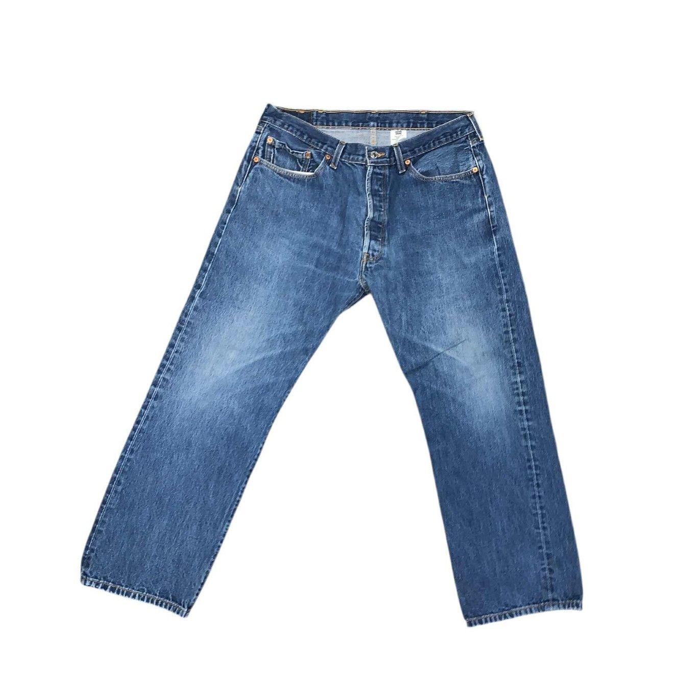 Levi's Vintage Levi's 501 Denim Jean Regular Fit Straight Leg 38x30 Size US 38 / EU 54 - 4 Thumbnail