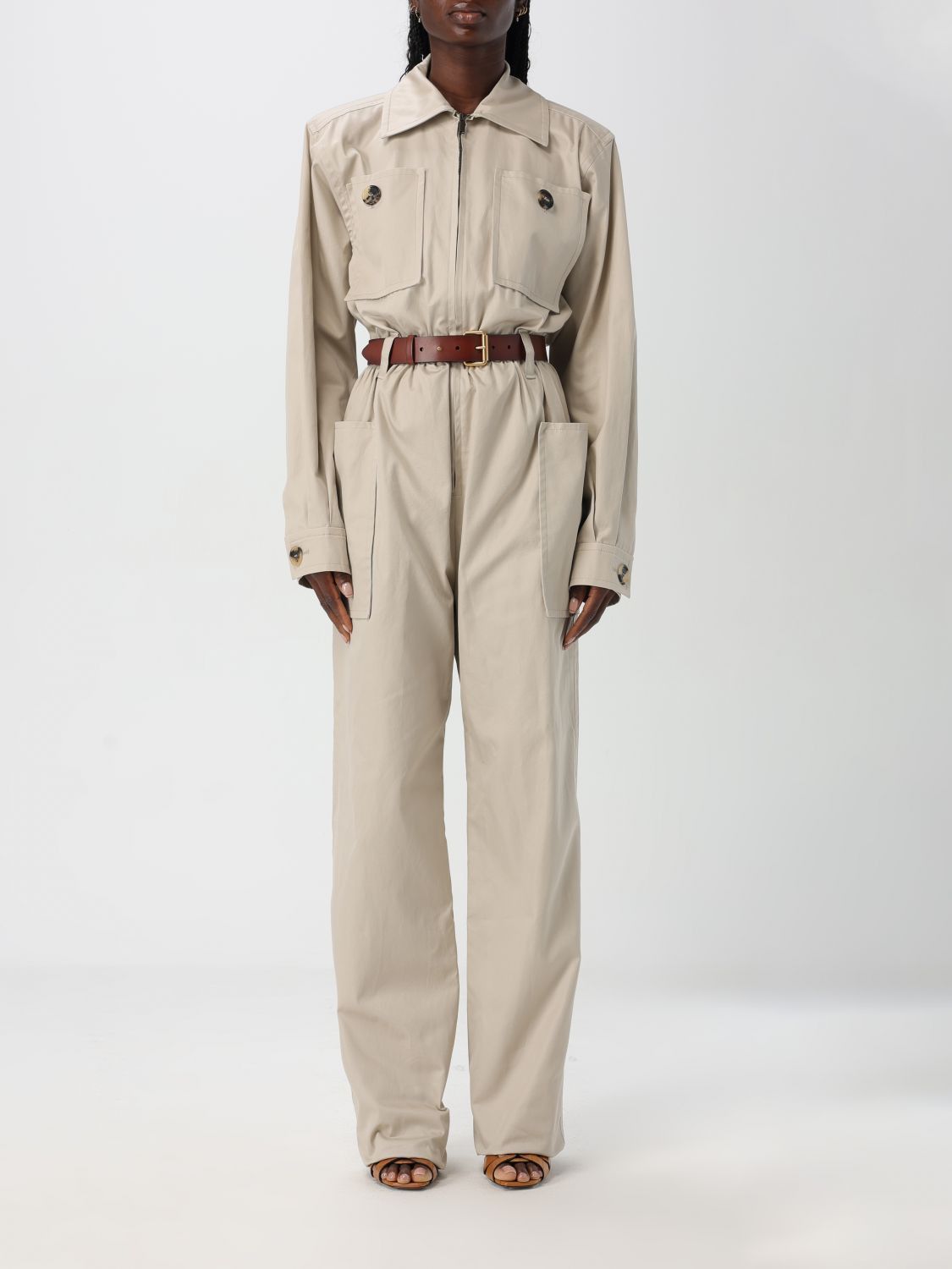 Saint Laurent Paris Saint Laurent Dress Woman Beige Size XS / US 0-2 / IT 36-38 - 1 Thumbnail
